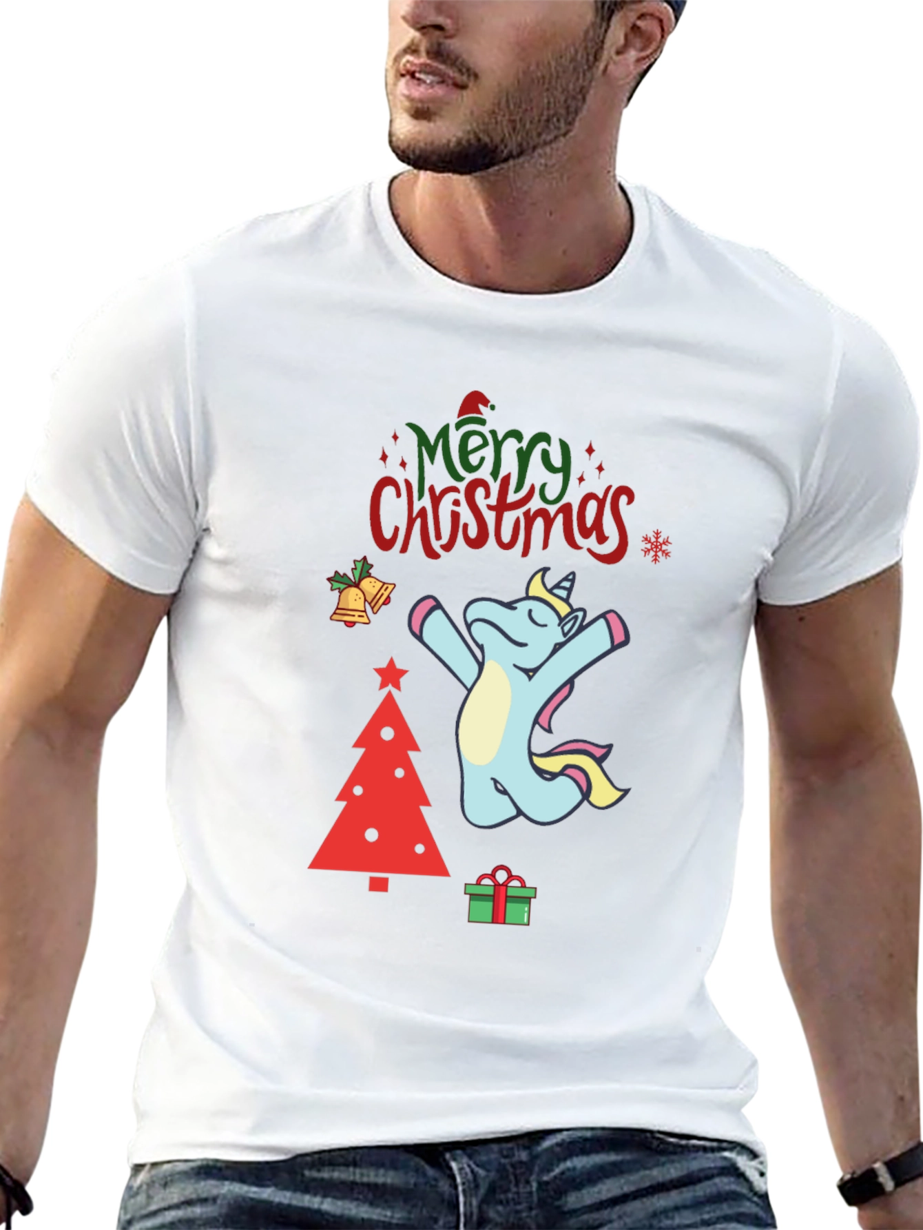 Unicorn Christmas Graphic Tee