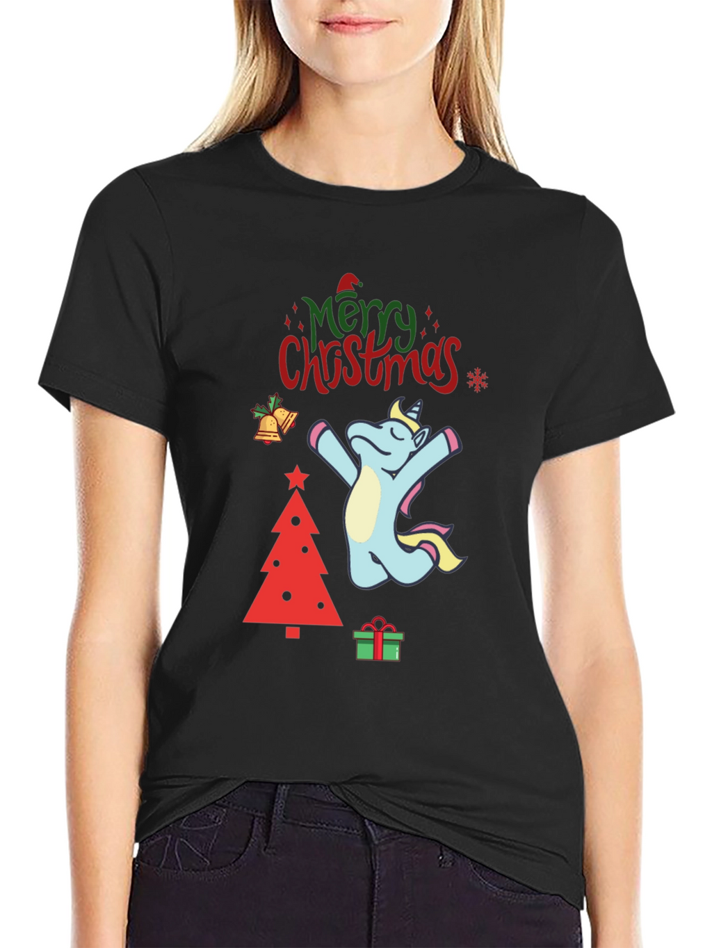 Unicorn Christmas Graphic Tee