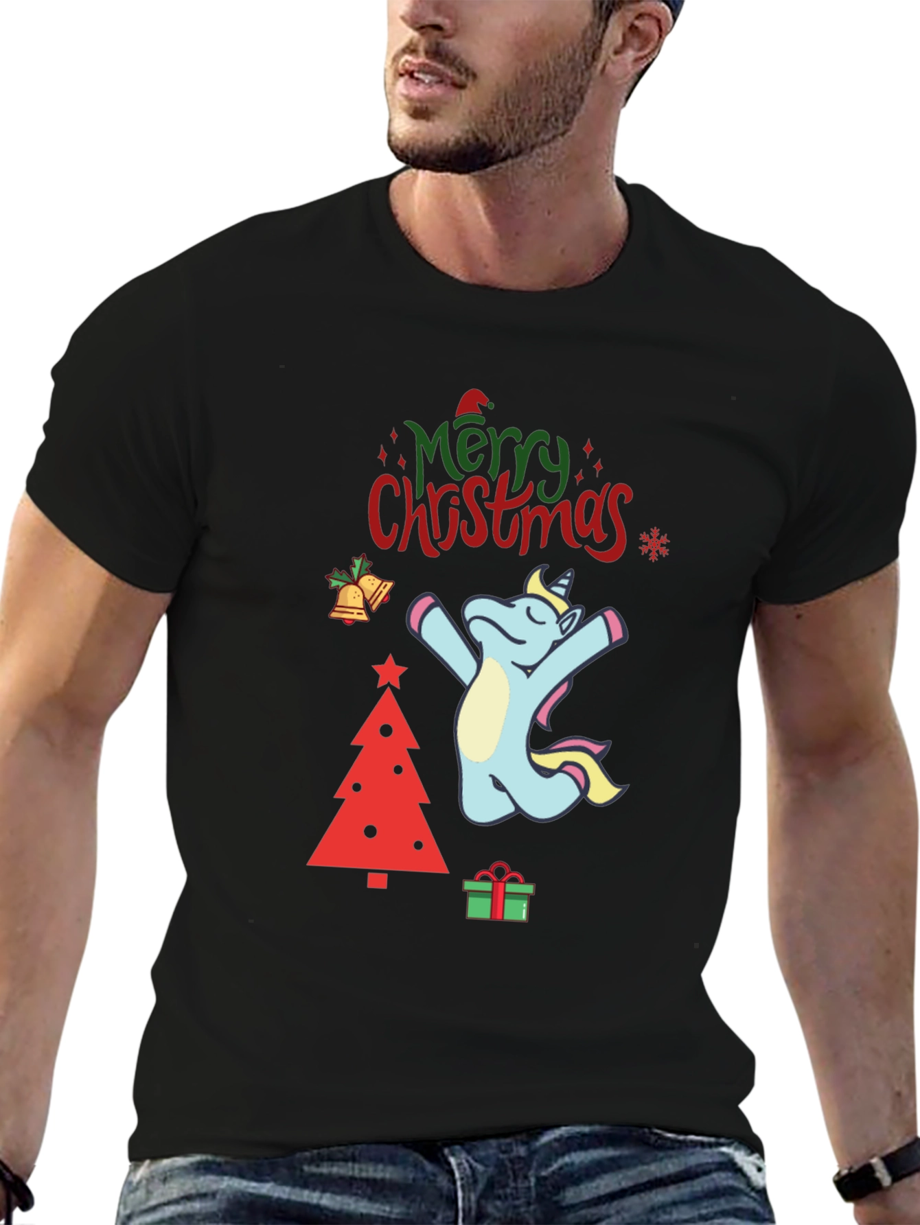 Unicorn Christmas Graphic Tee