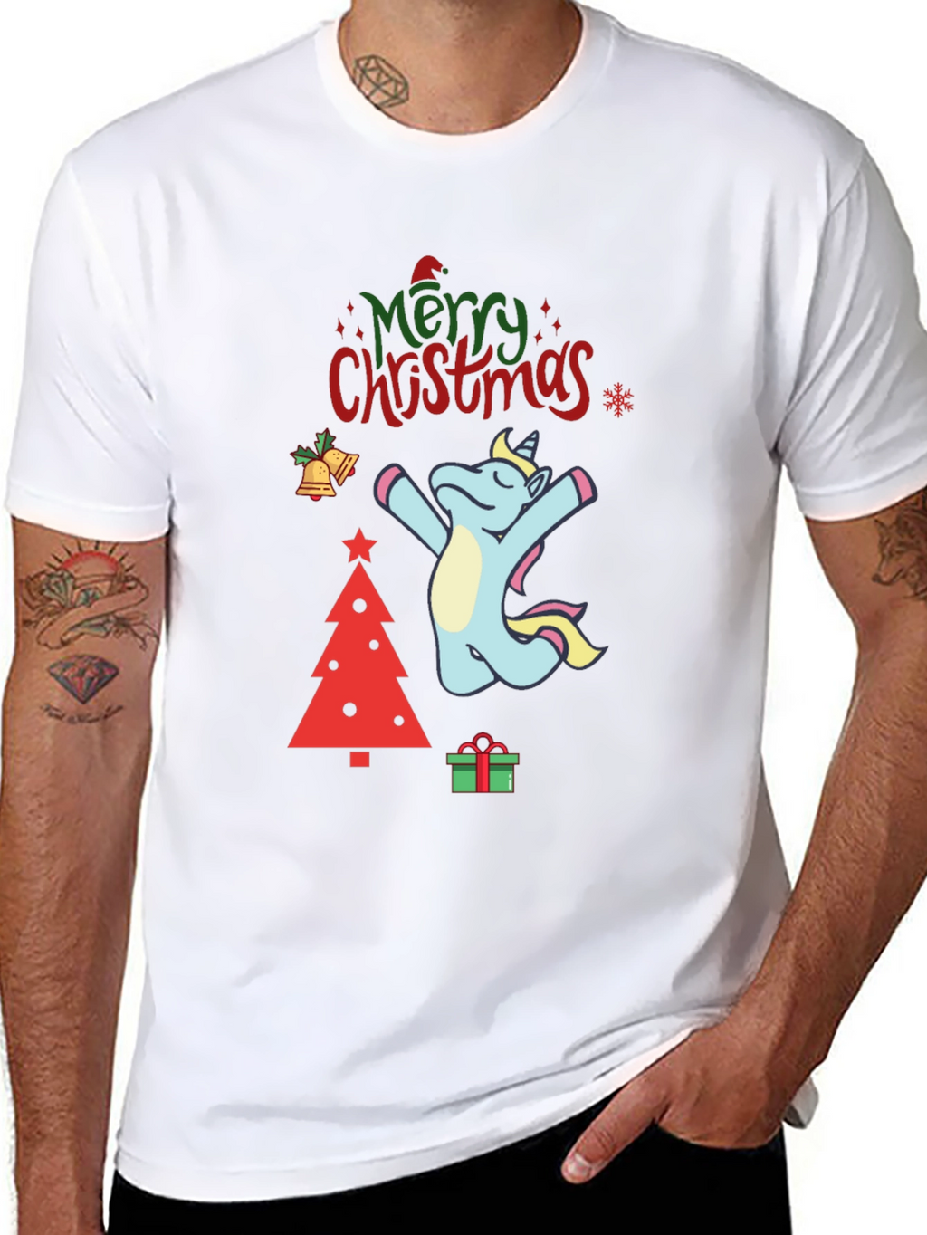 Unicorn Christmas Graphic Tee