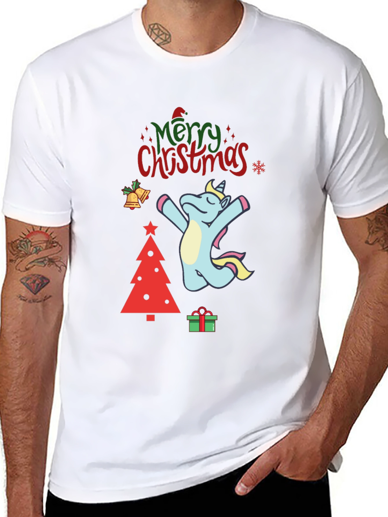 Unicorn Christmas Graphic Tee