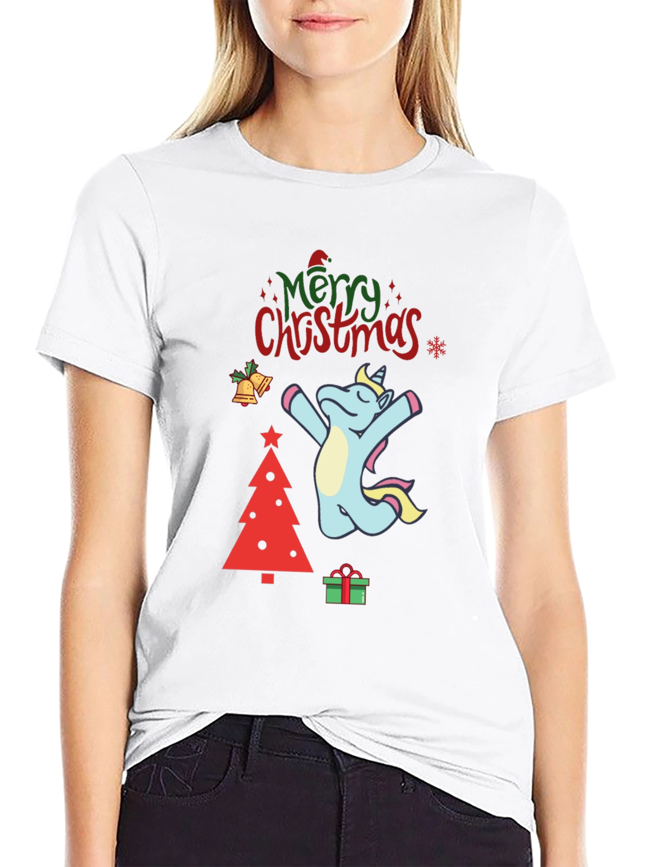 Unicorn Christmas Graphic Tee