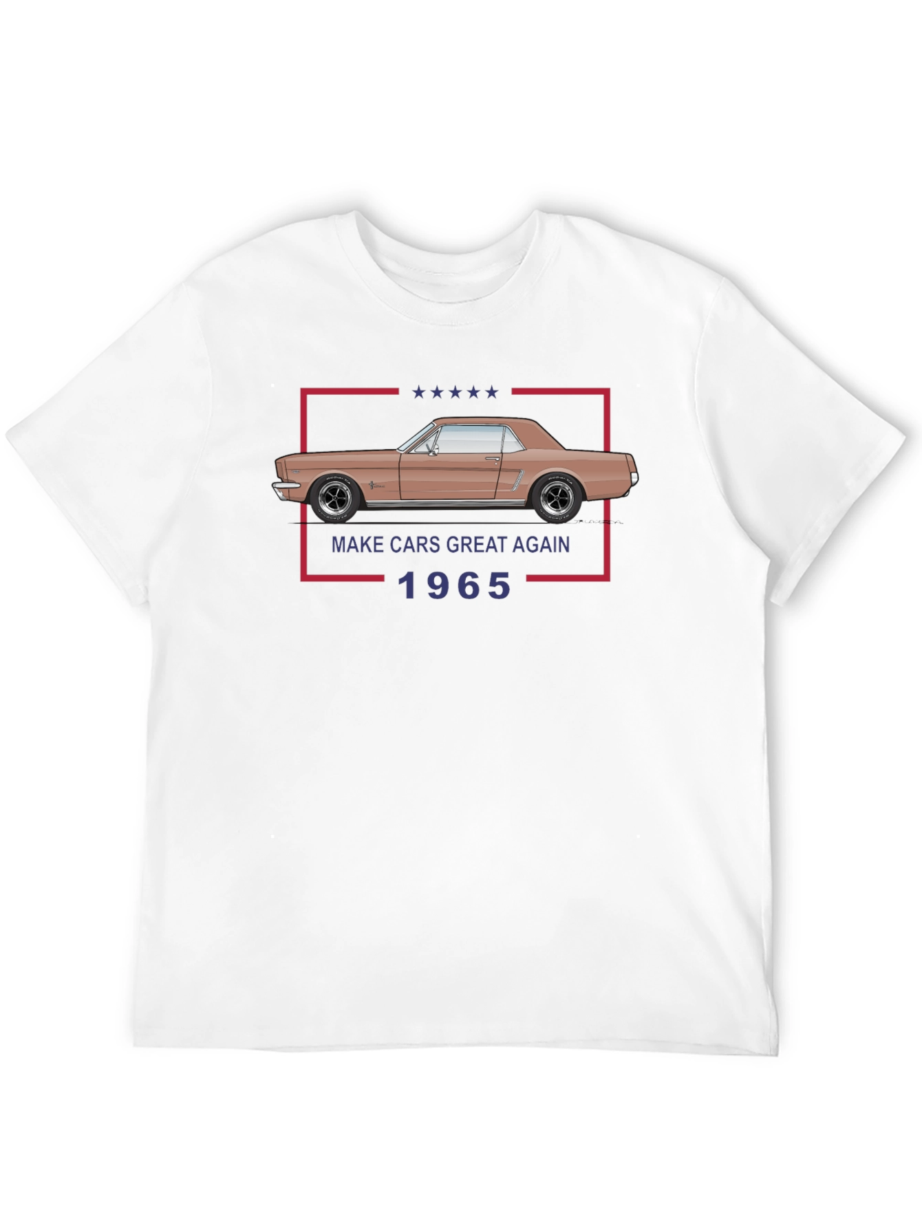 Classic 1965 Car T-Shirt - Make Cars Great Again