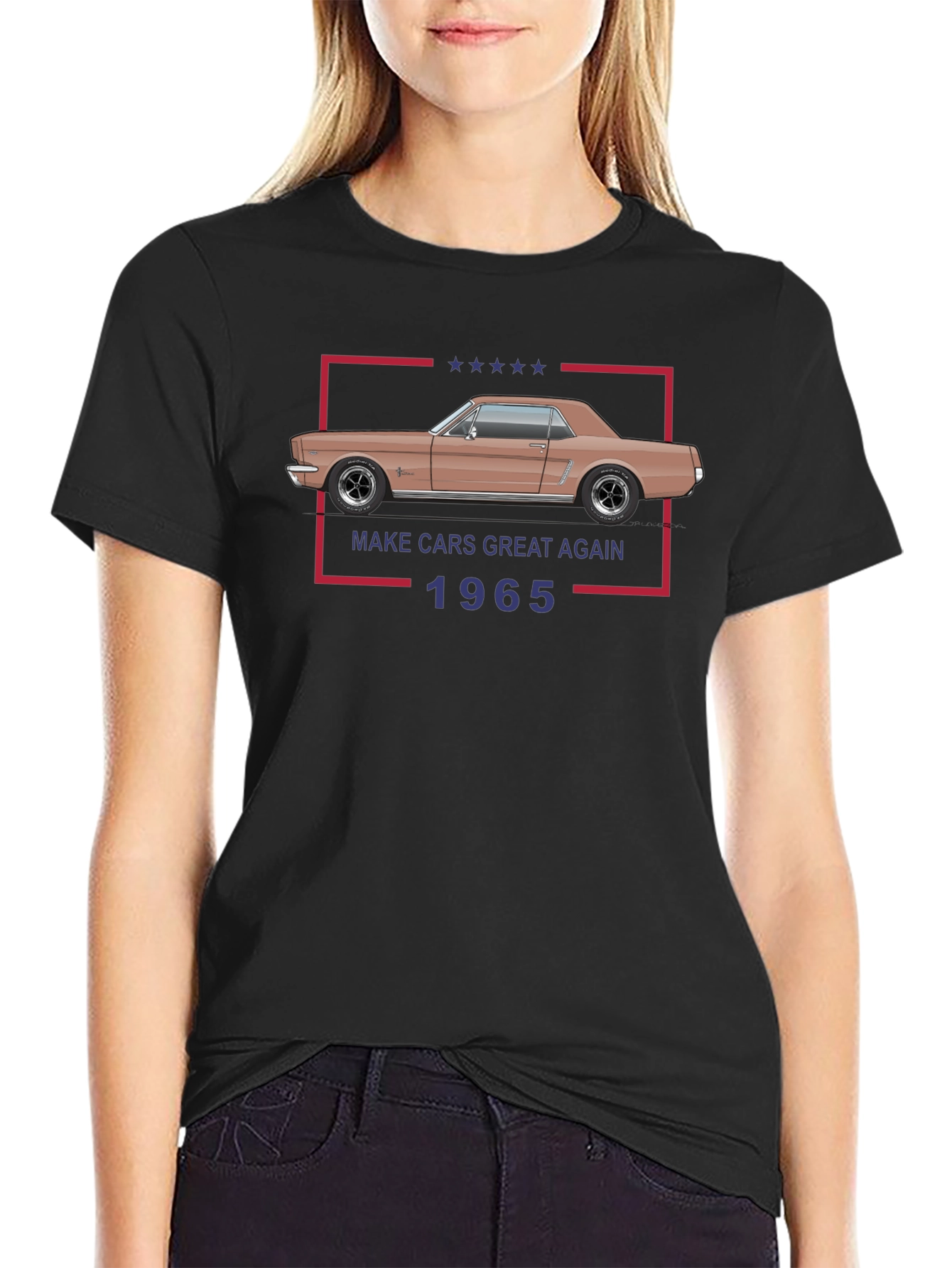 Classic 1965 Car T-Shirt - Make Cars Great Again