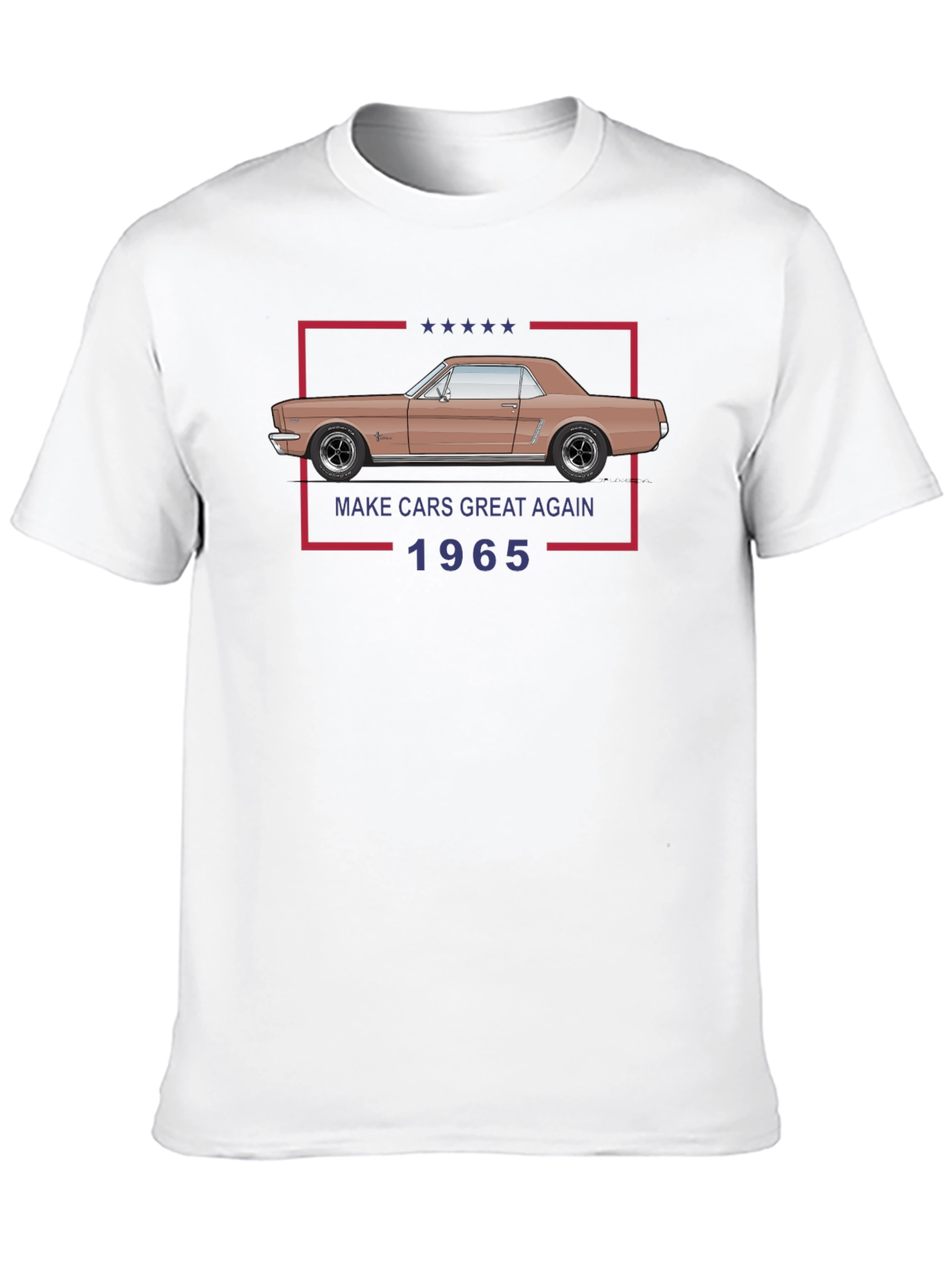 Classic 1965 Car T-Shirt - Make Cars Great Again