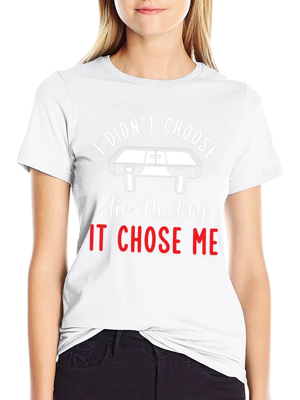 Air Hockey Chose Me T-Shirt - Novelty Graphic Tee