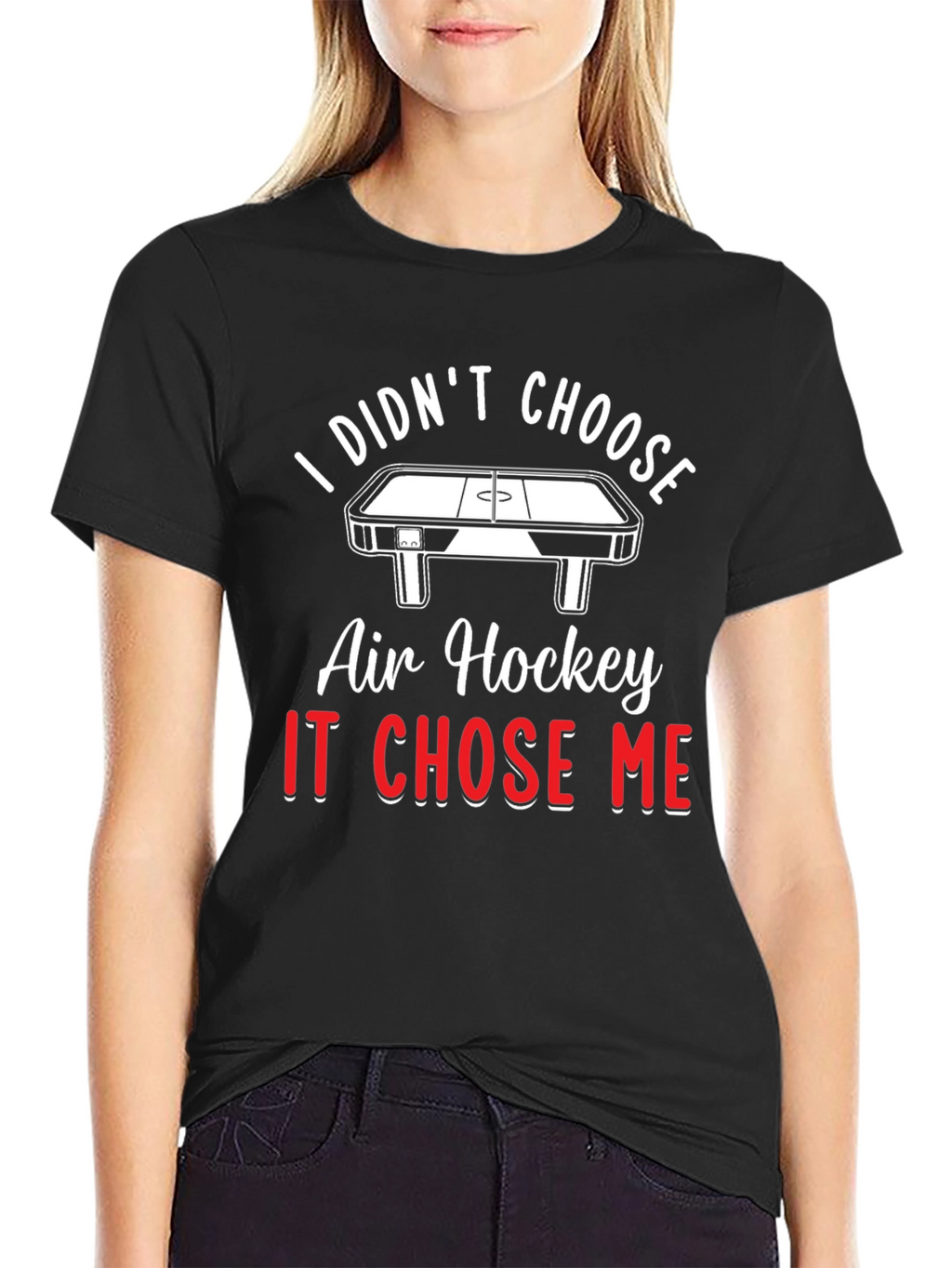 Air Hockey Chose Me T-Shirt - Novelty Graphic Tee