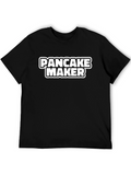 Pancake Maker T-Shirt - Black Cotton Graphic Tee