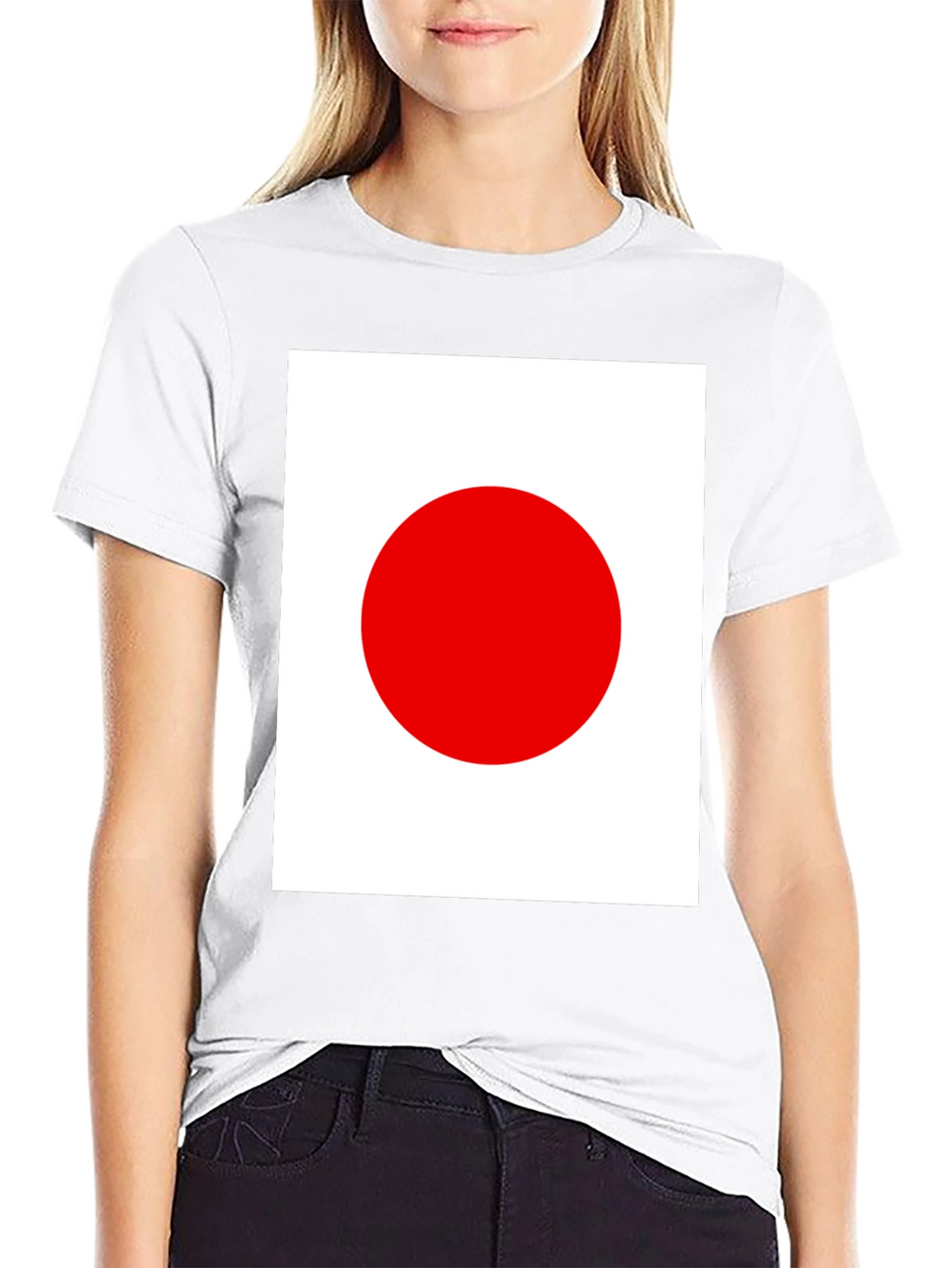 Japanese Flag Graphic Black T-Shirt