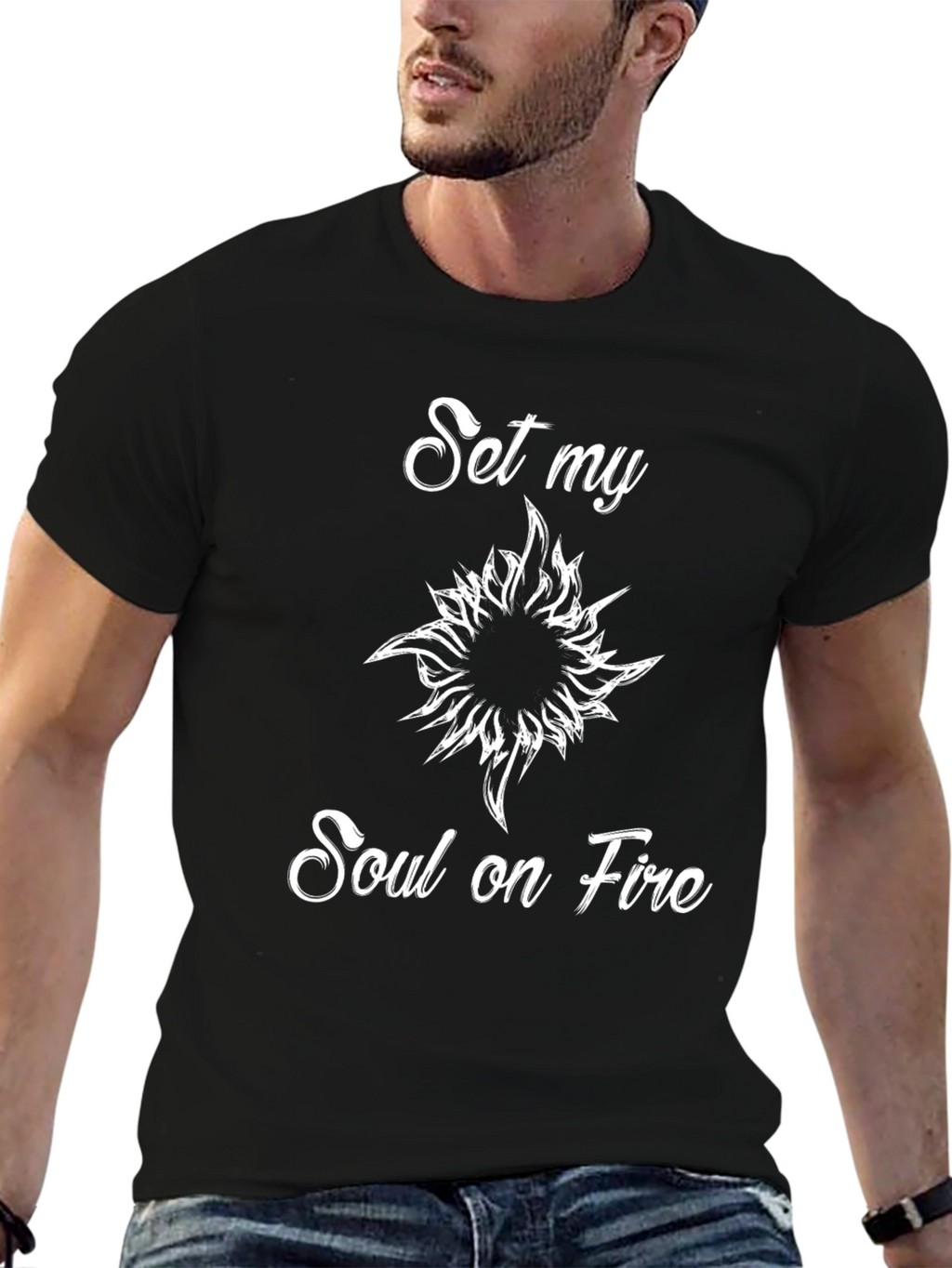Set My Soul on Fire Black Graphic Tee