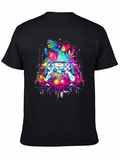 Vivid Gamer Controller Graphic T-Shirt