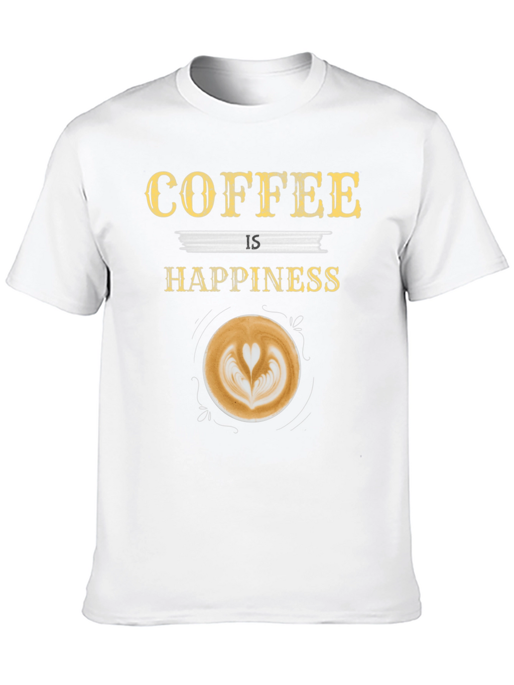 Coffee is Happiness Graphic T-Shirt