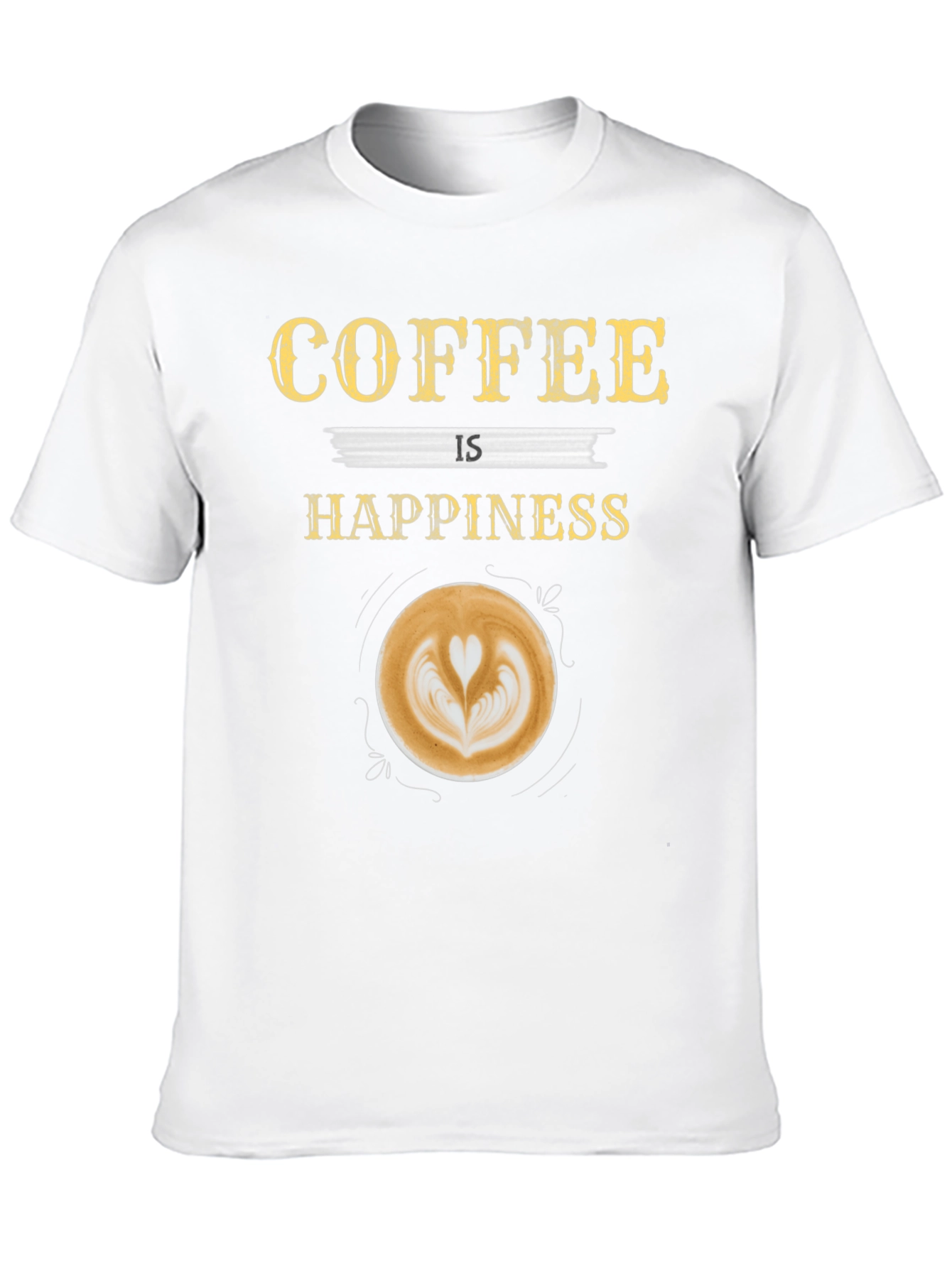 Coffee is Happiness Graphic T-Shirt