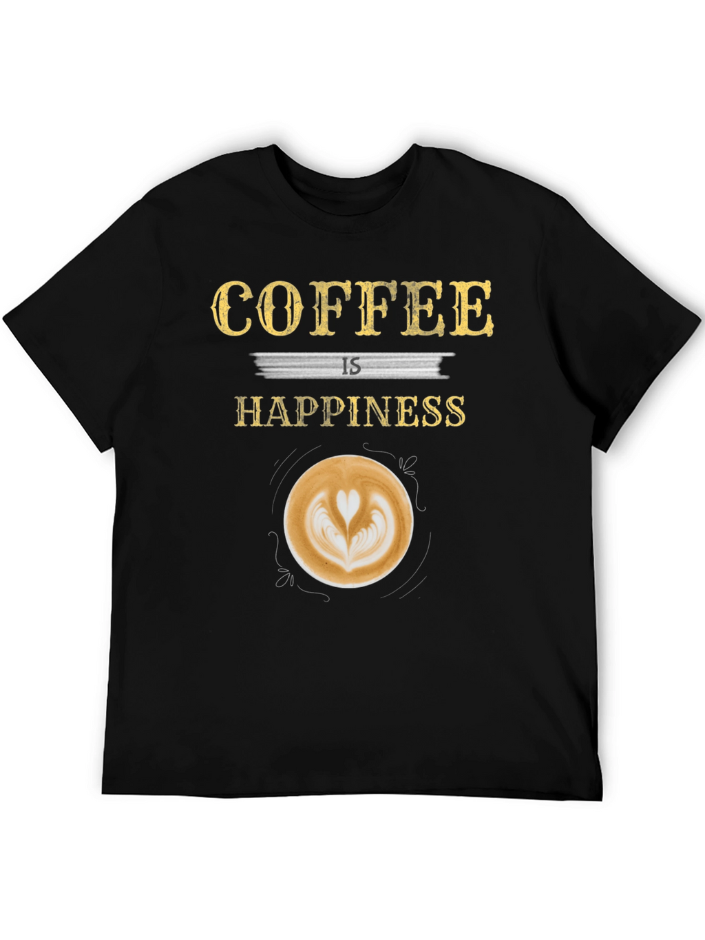 Coffee is Happiness Graphic T-Shirt