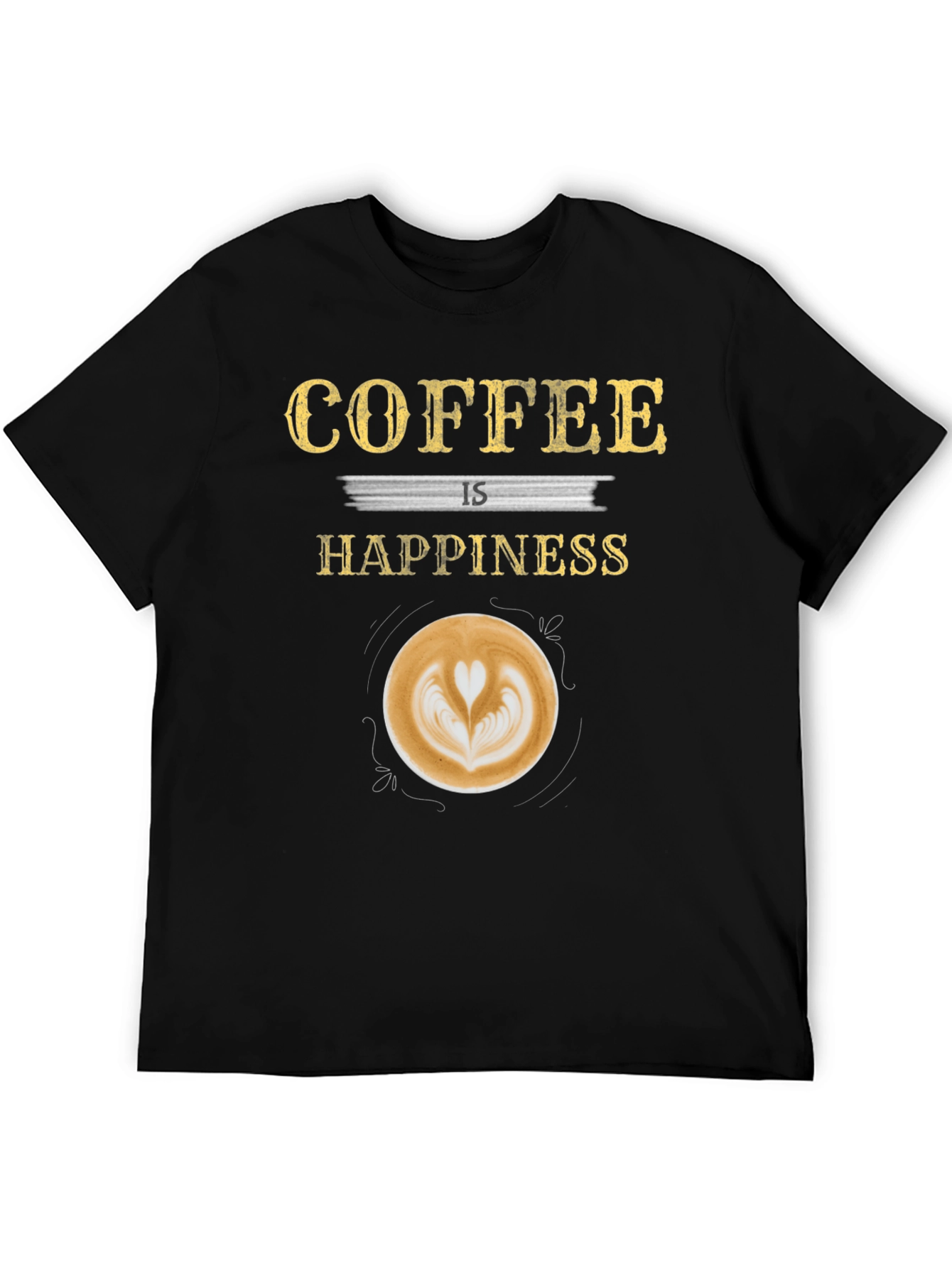 Coffee is Happiness Graphic T-Shirt