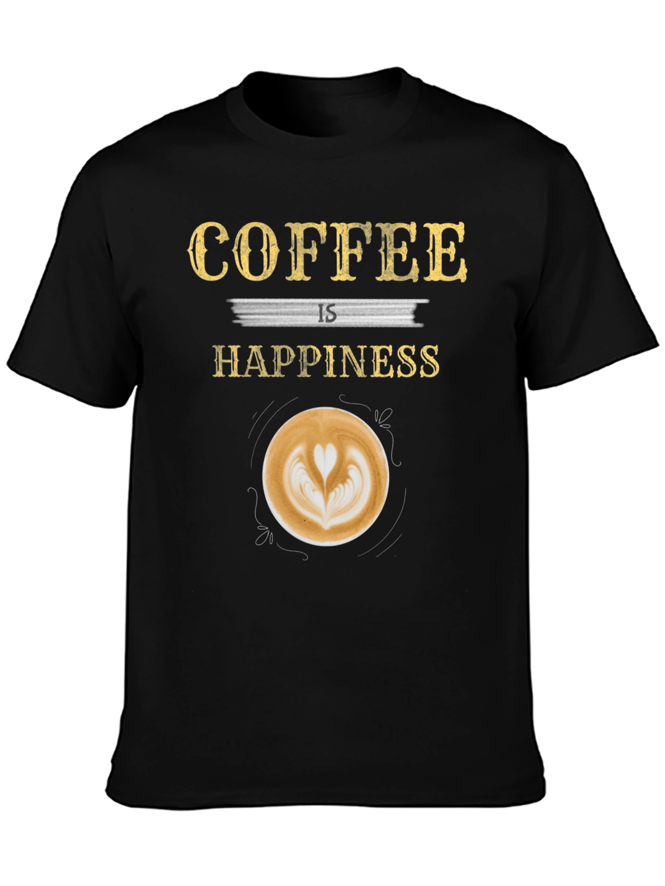 Coffee is Happiness Graphic T-Shirt