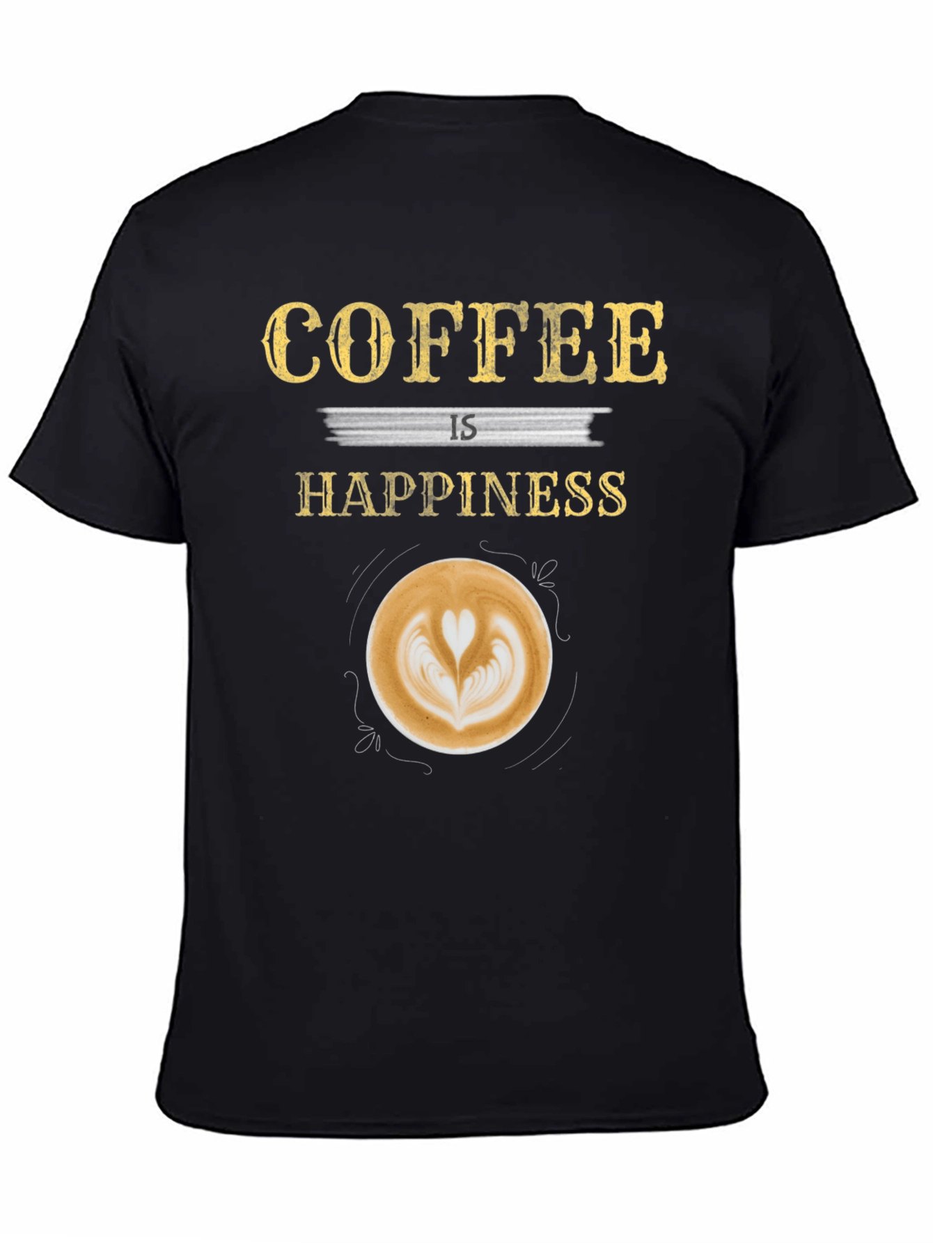 Coffee is Happiness Graphic T-Shirt