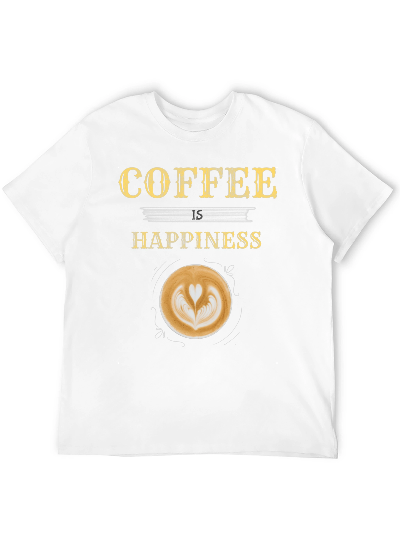 Coffee is Happiness Graphic T-Shirt
