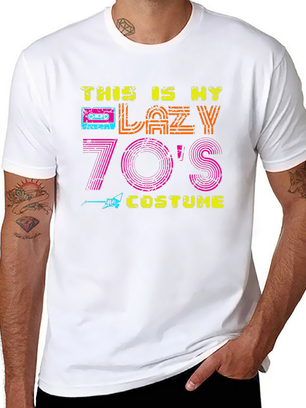 Lazy 70s Costume Graphic T-Shirt