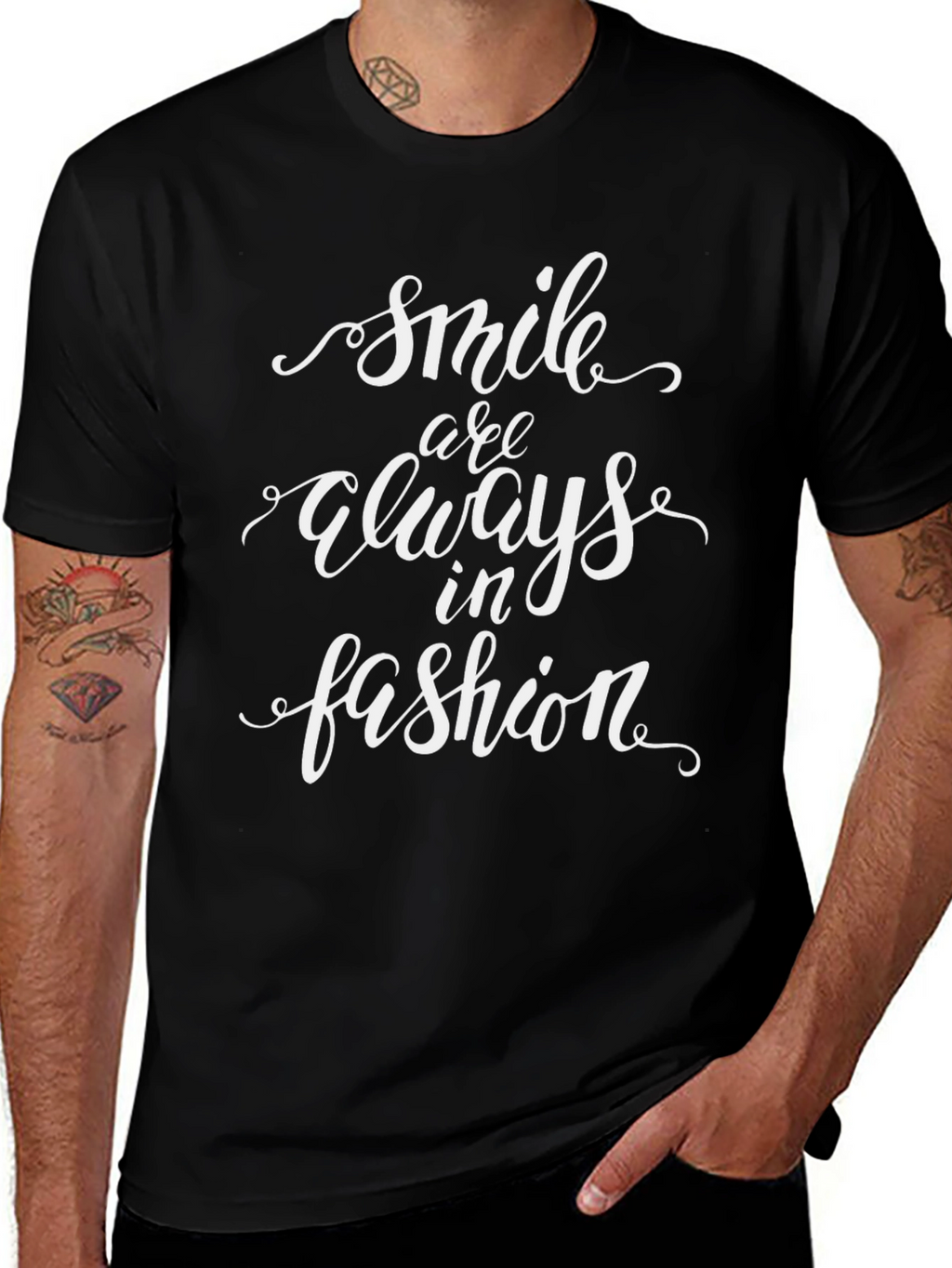 Smile Always in Fashion Graphic Tee