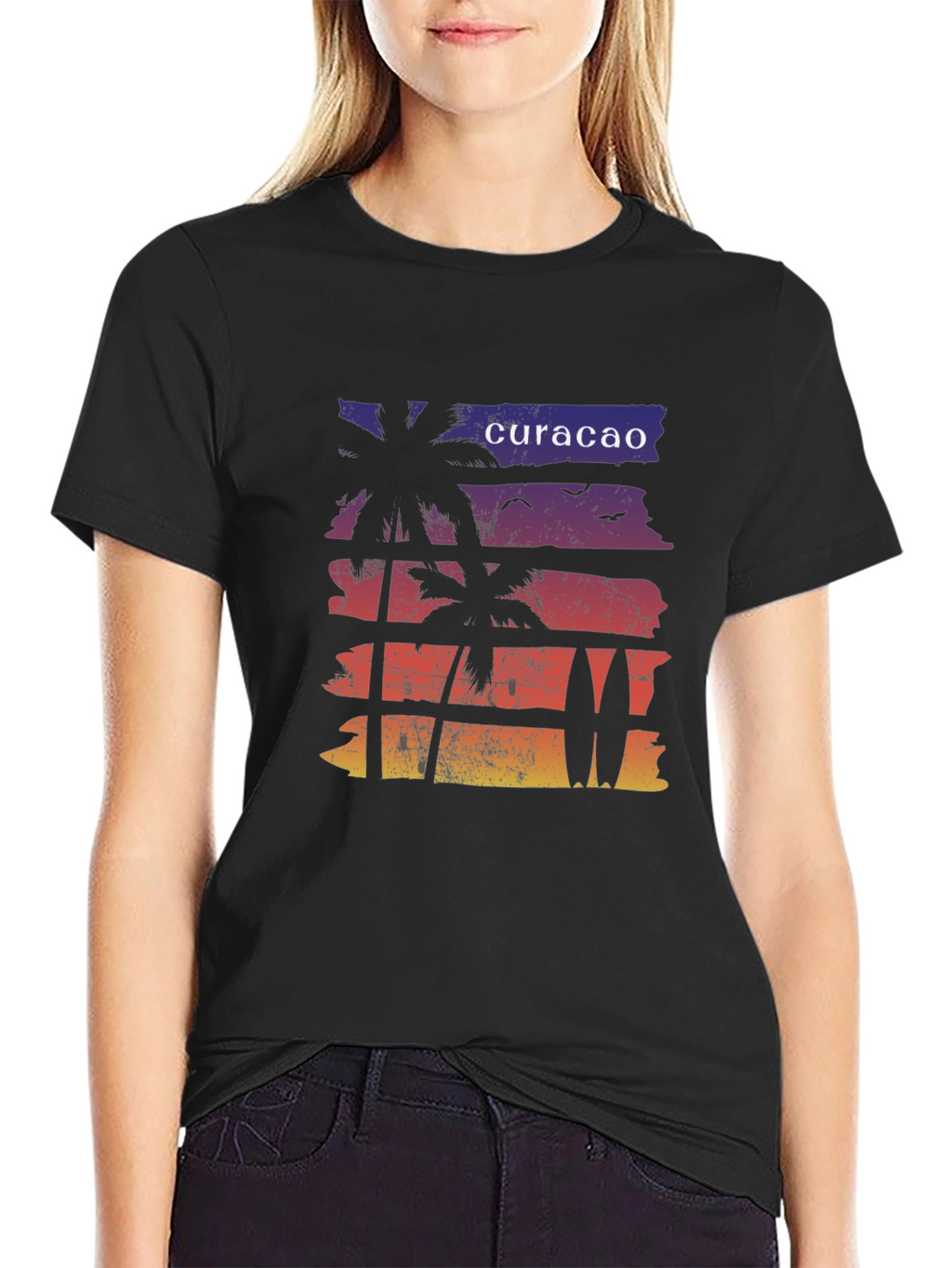 Curacao Sunset Graphic Tee