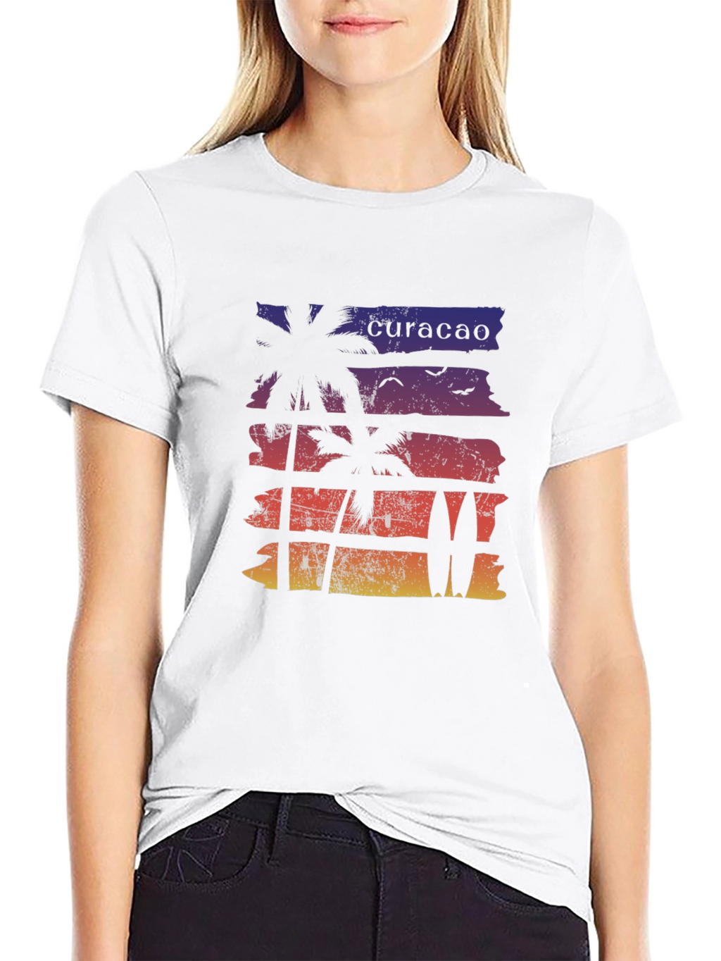 Curacao Sunset Graphic Tee
