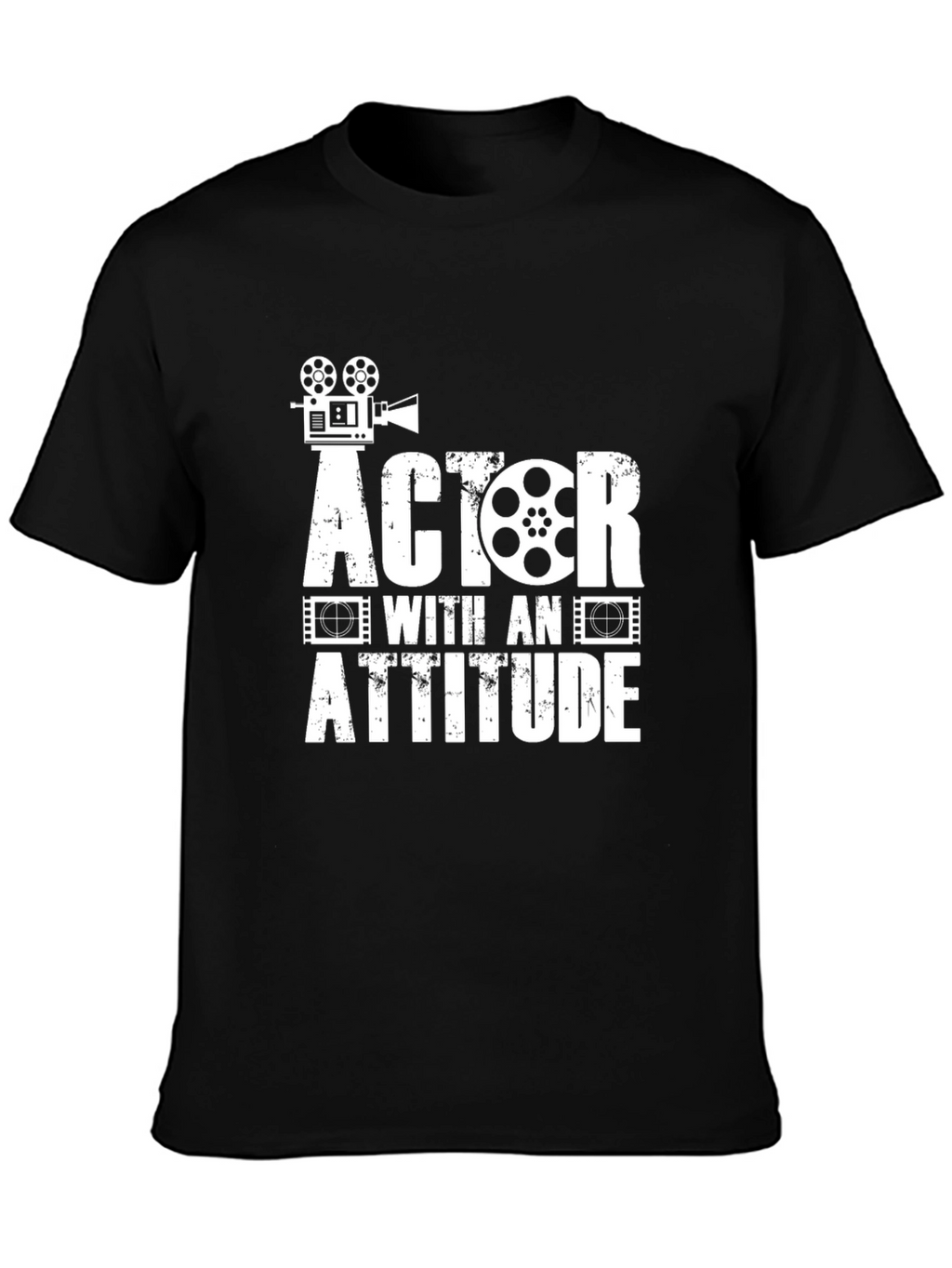 Actor With An Attitude Black Graphic T-Shirt