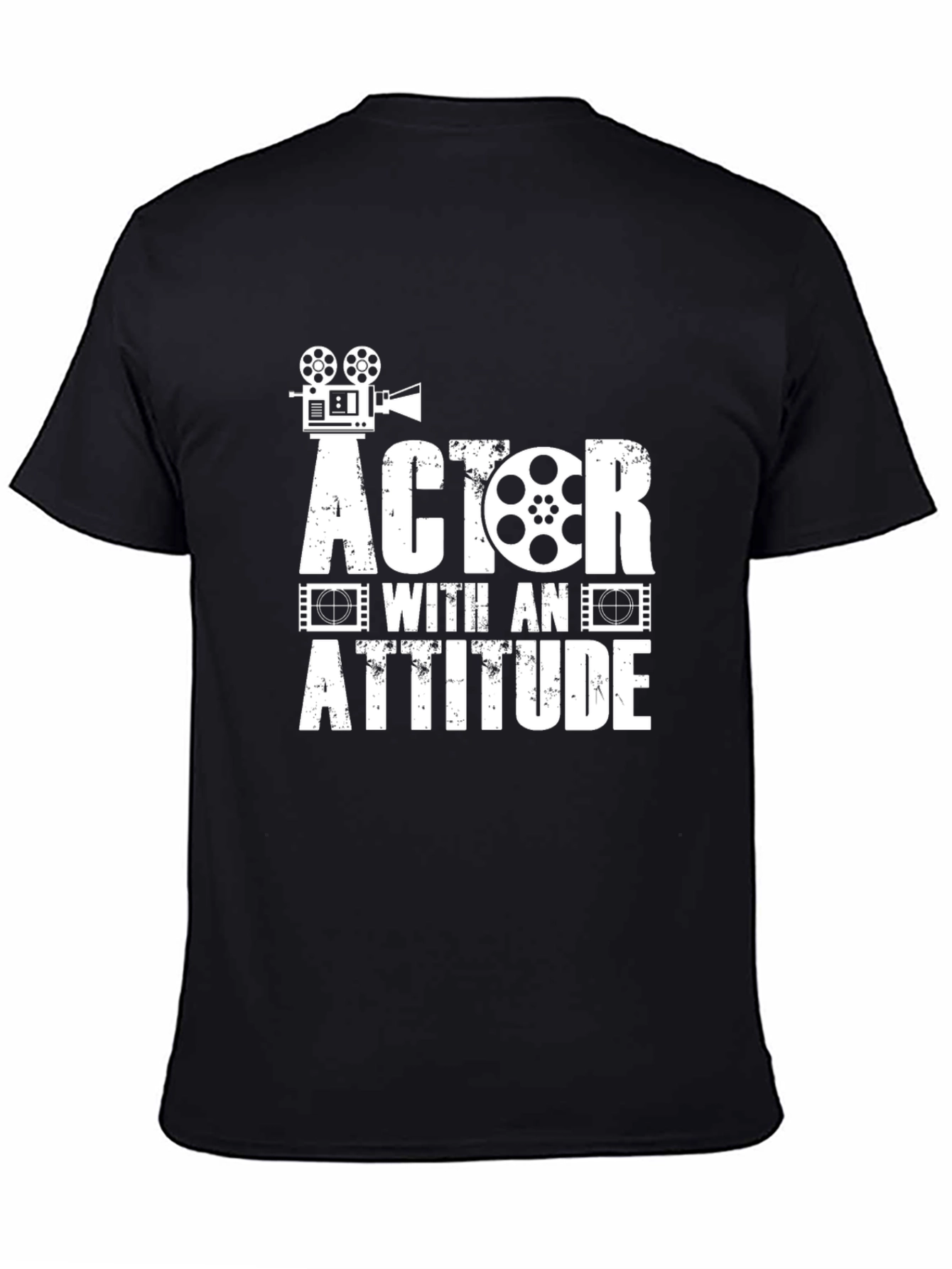 Actor With An Attitude Black Graphic T-Shirt