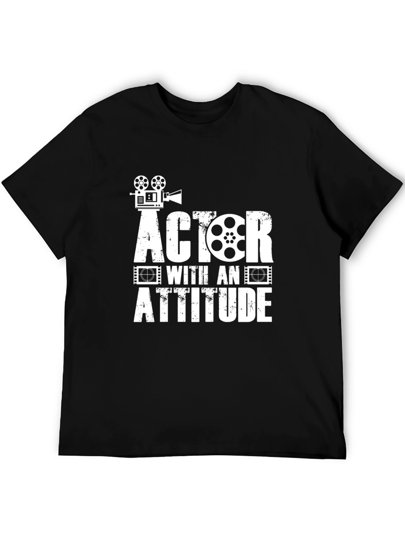 Actor With An Attitude Black Graphic T-Shirt