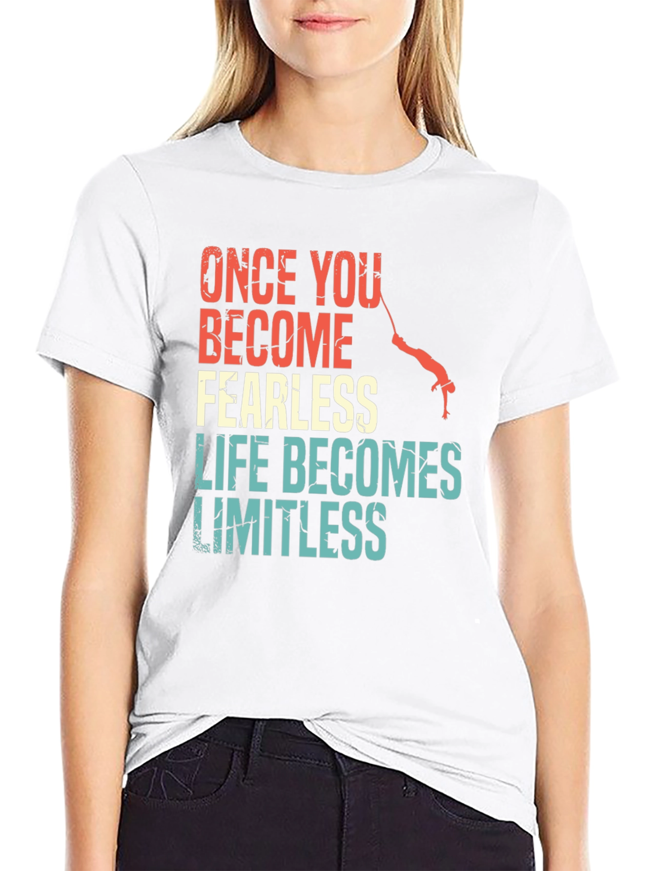 Fearless Limitless Black Graphic Tee