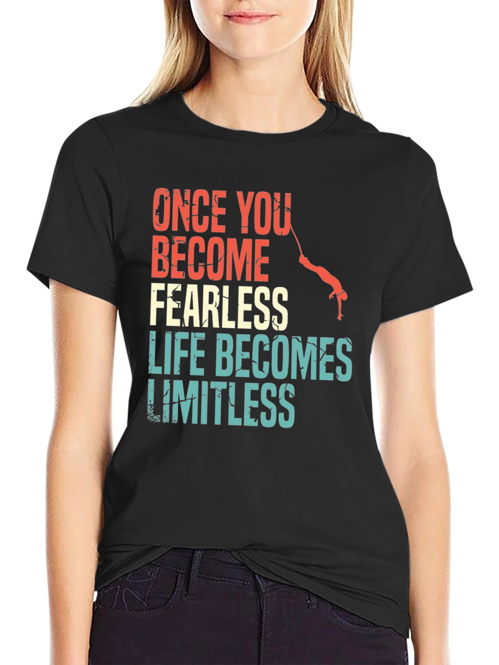 Fearless Limitless Black Graphic Tee