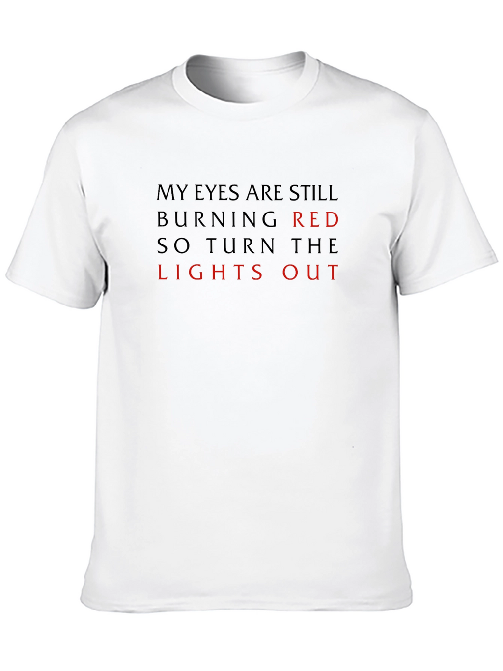 Burning Red Lights Out Graphic Tee