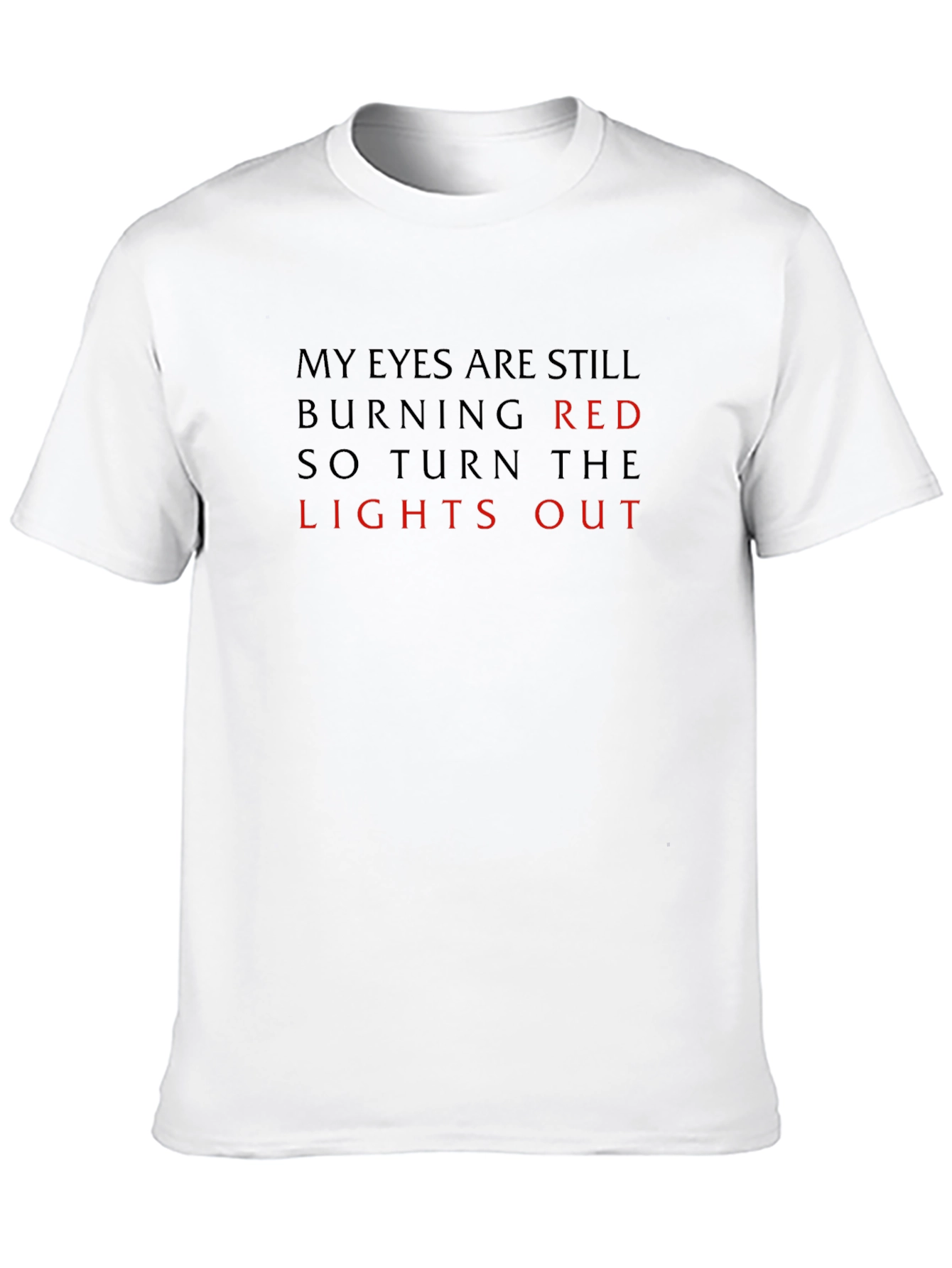 Burning Red Lights Out Graphic Tee