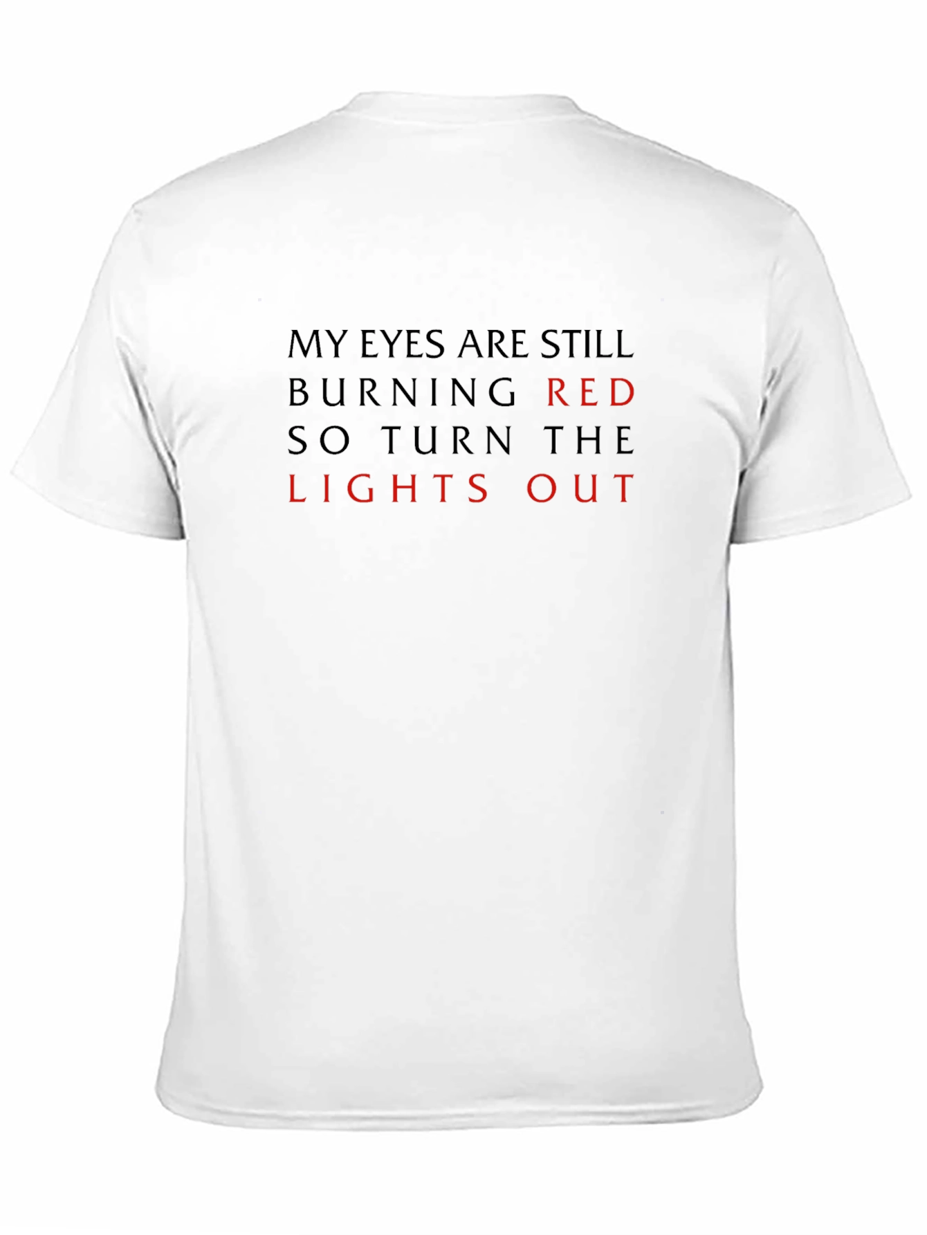 Burning Red Lights Out Graphic Tee