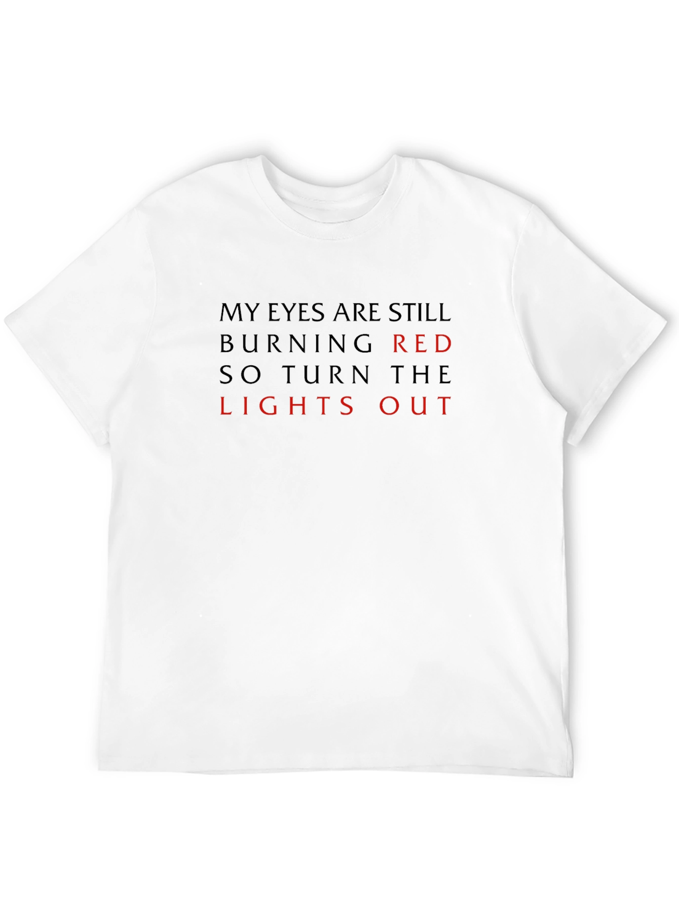 Burning Red Lights Out Graphic Tee