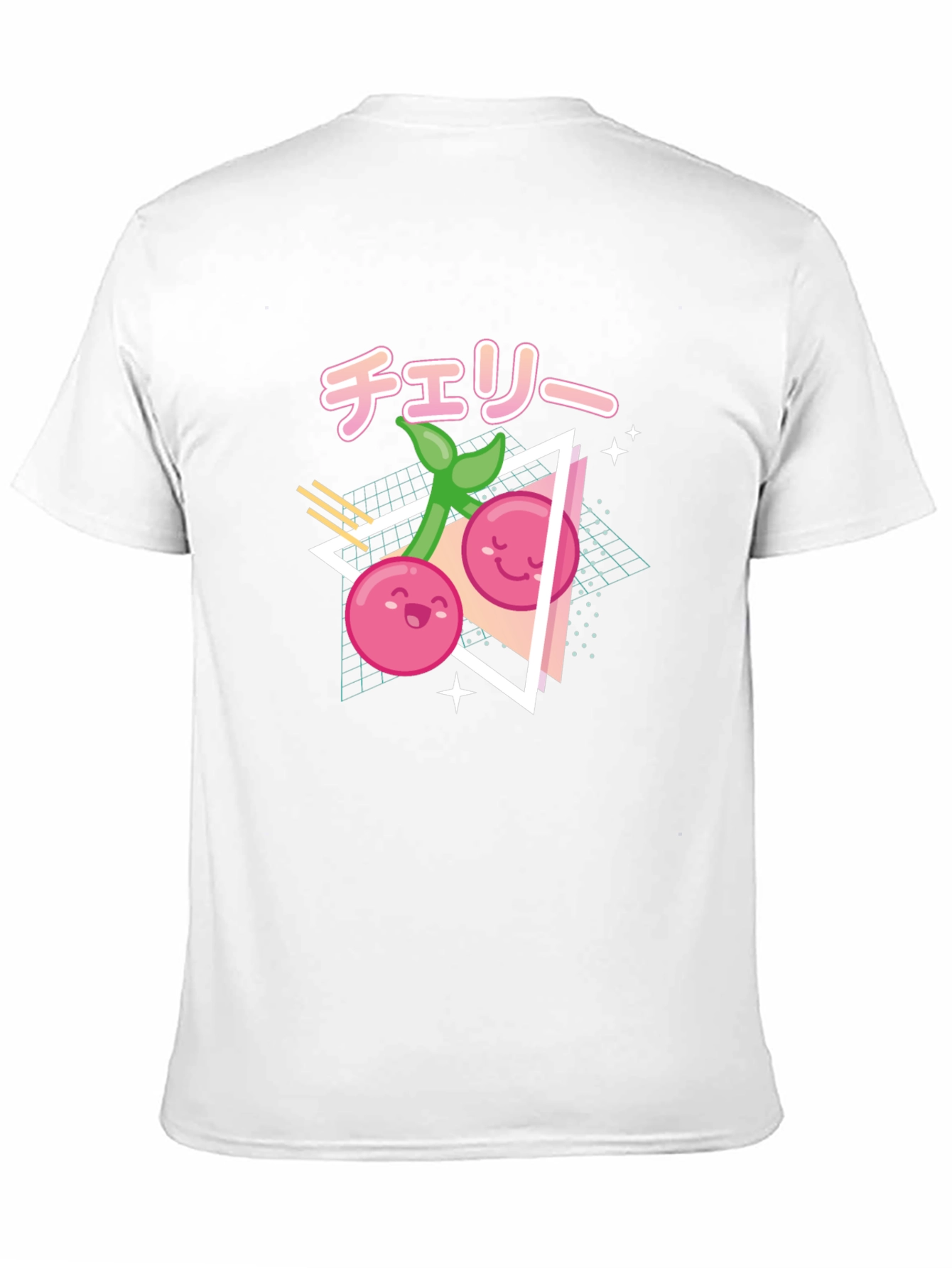 Kawaii Cherry Black T-Shirt