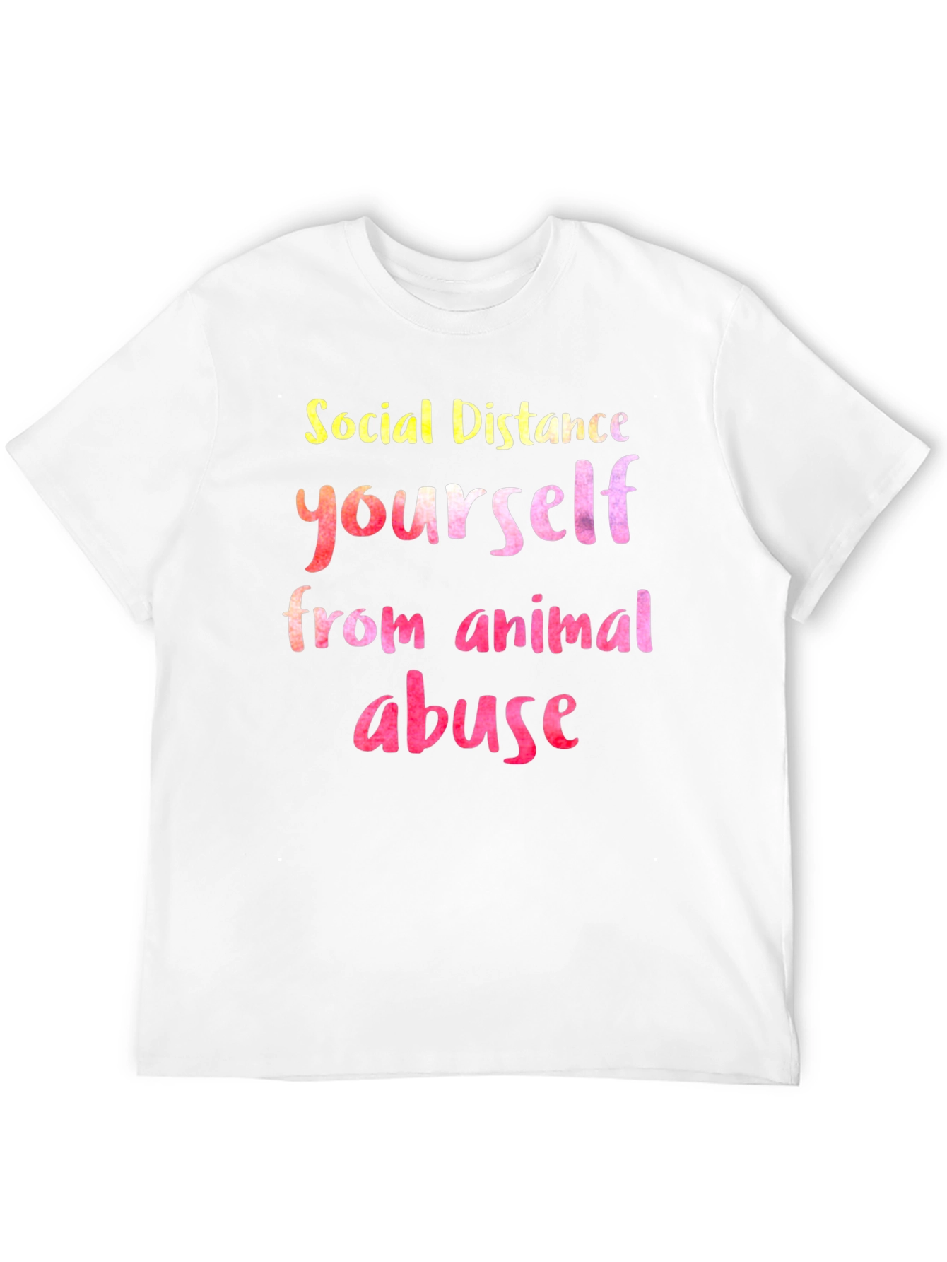 Social Distance Yourself From Animal Abuse T-Shirt