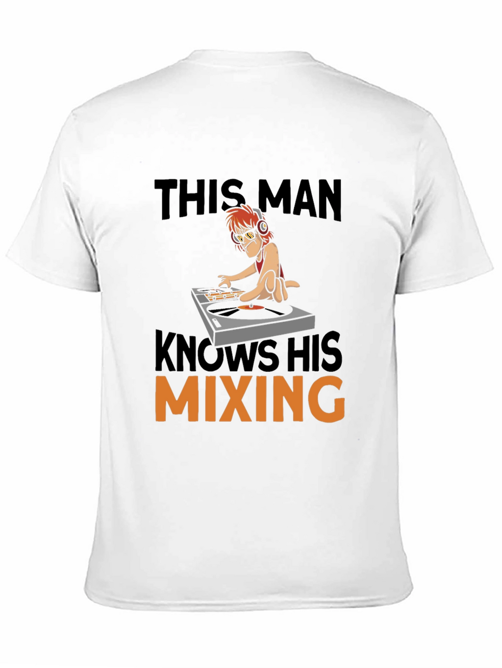 DJ Mixing T-Shirt - Humorous Cartoon Graphic Tee