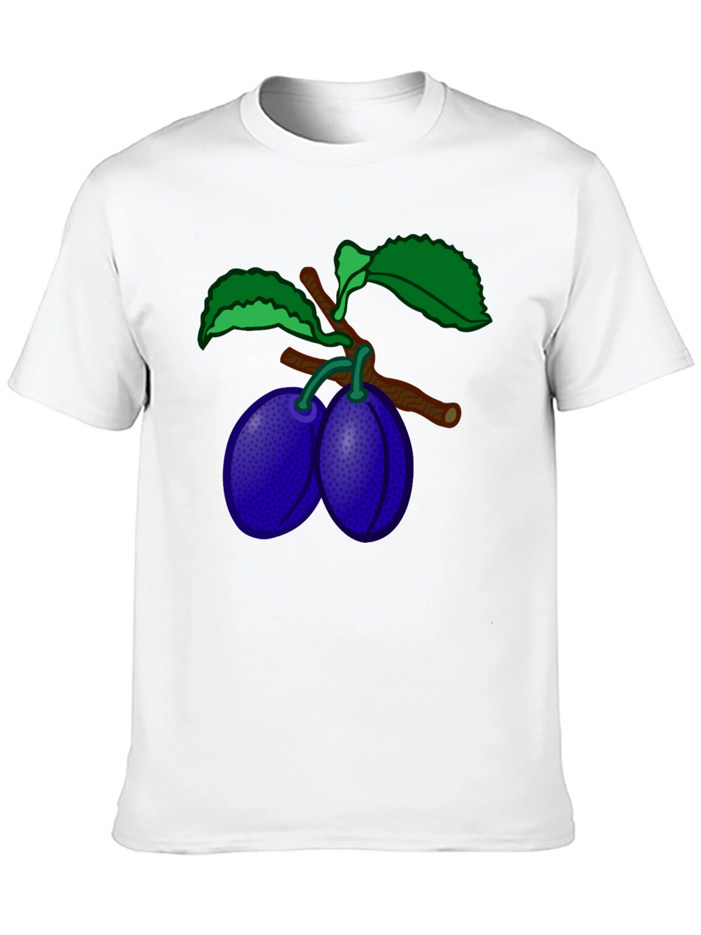Plum Branch Graphic T-Shirt - Stylish Black Tee
