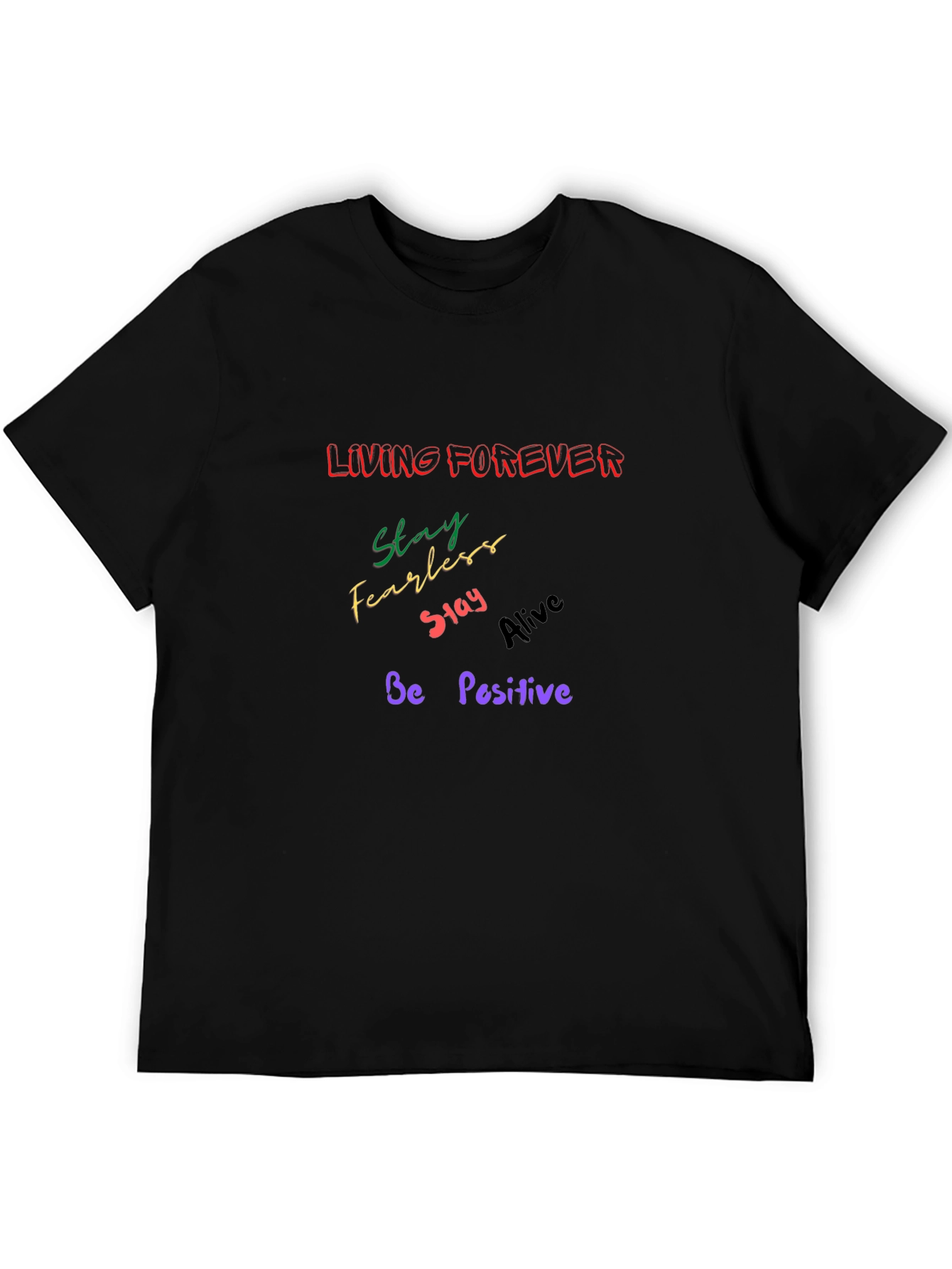 Inspirational Graphic Tee - Living Forever
