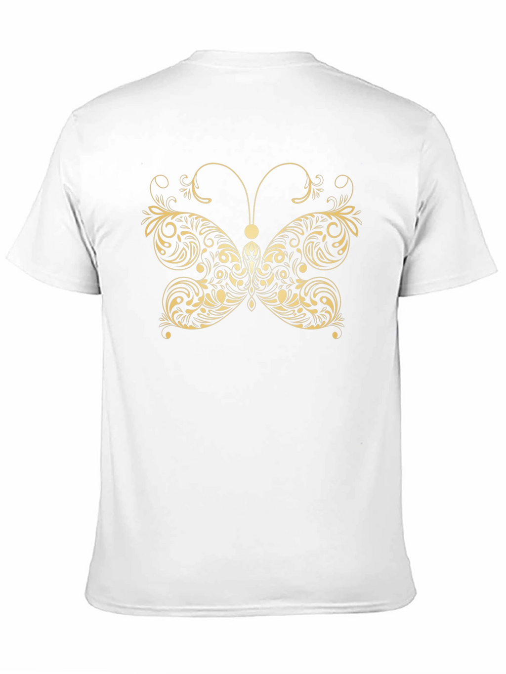 Elegant Butterfly Graphic Tee - Black
