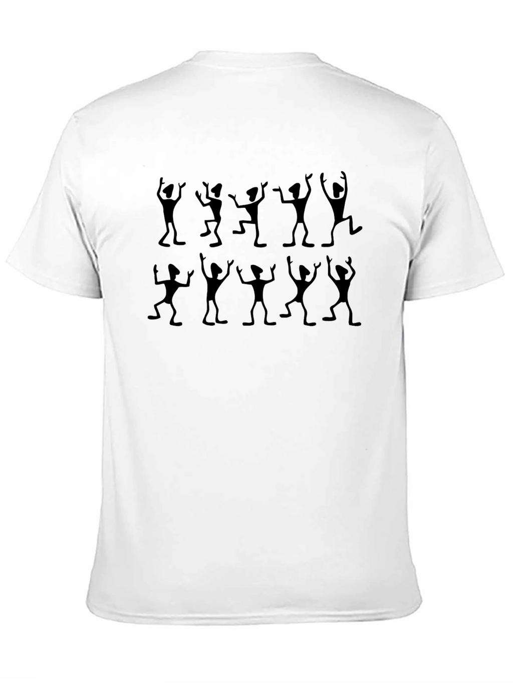 Dancing Figures Graphic Tee - Black