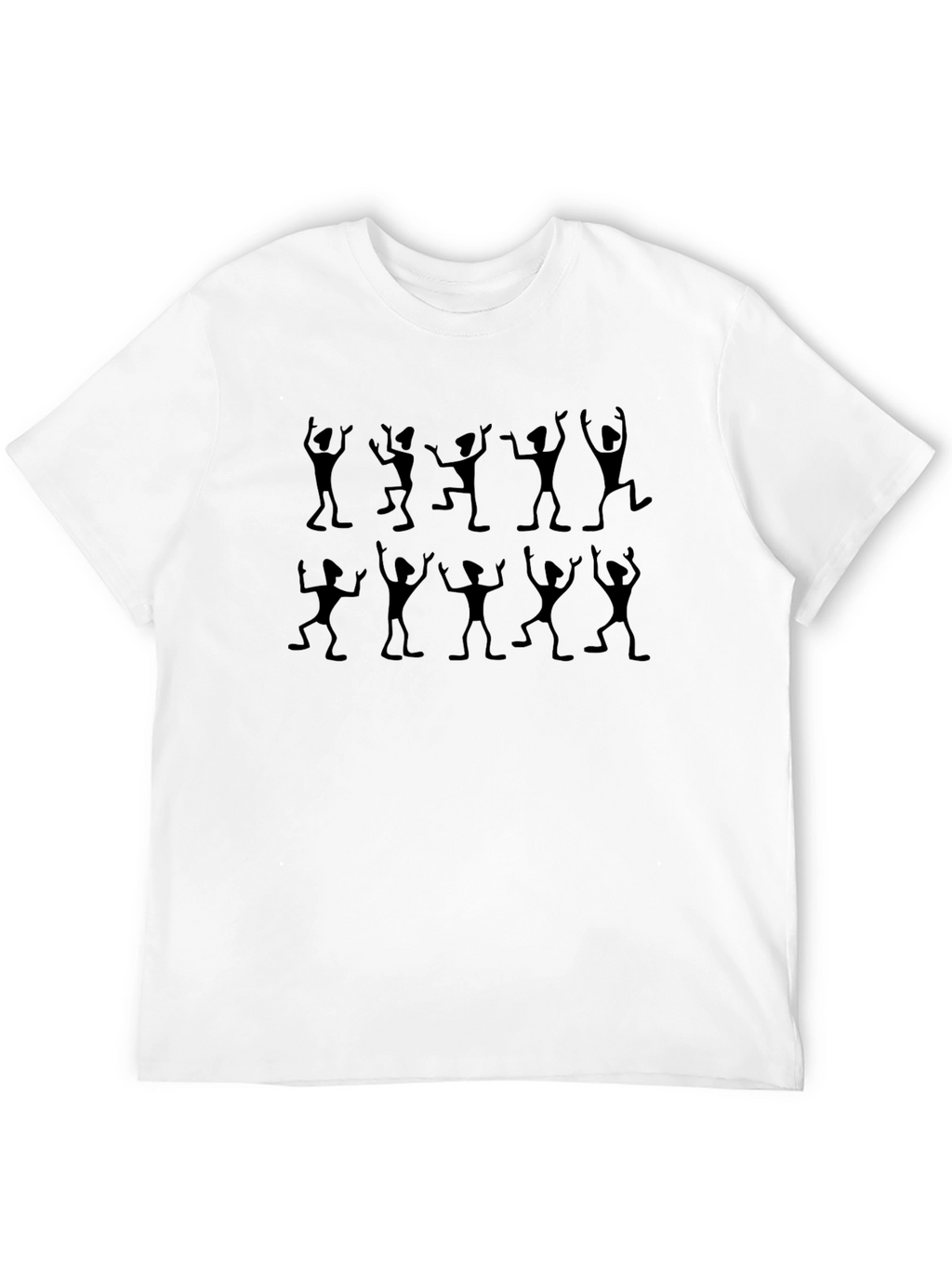 Dancing Figures Graphic Tee - Black