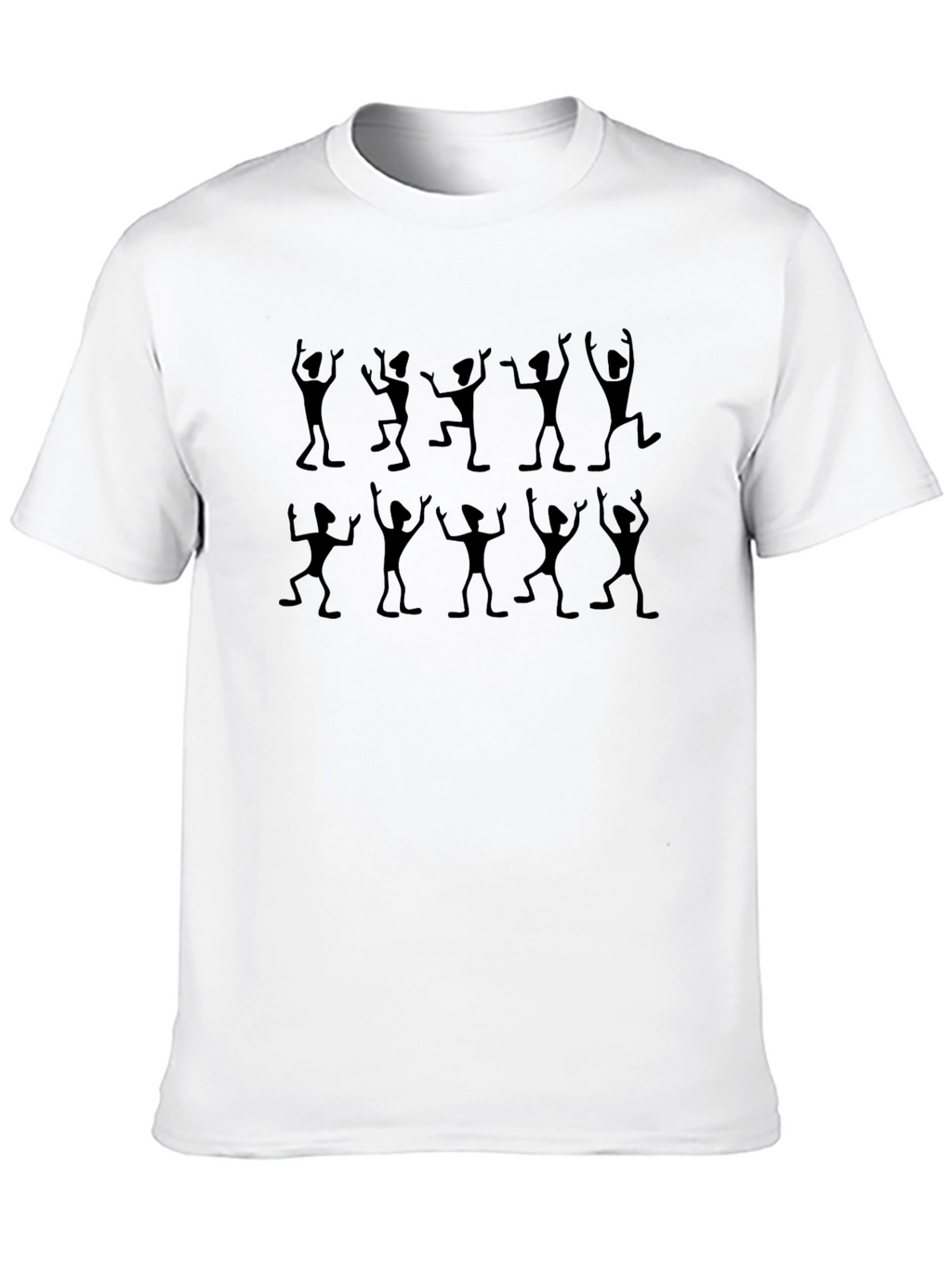 Dancing Figures Graphic Tee - Black
