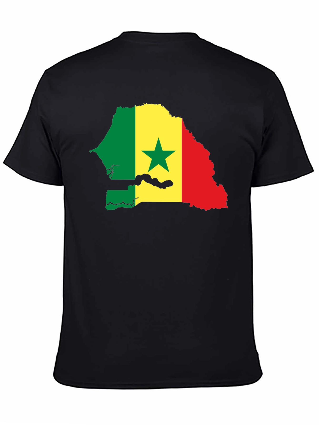 Senegal Flag Map Graphic Tee