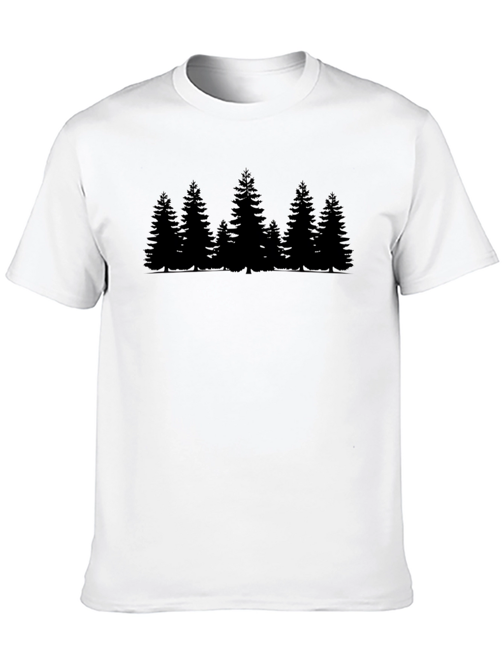 Evergreen Forest Graphic Tee - Black