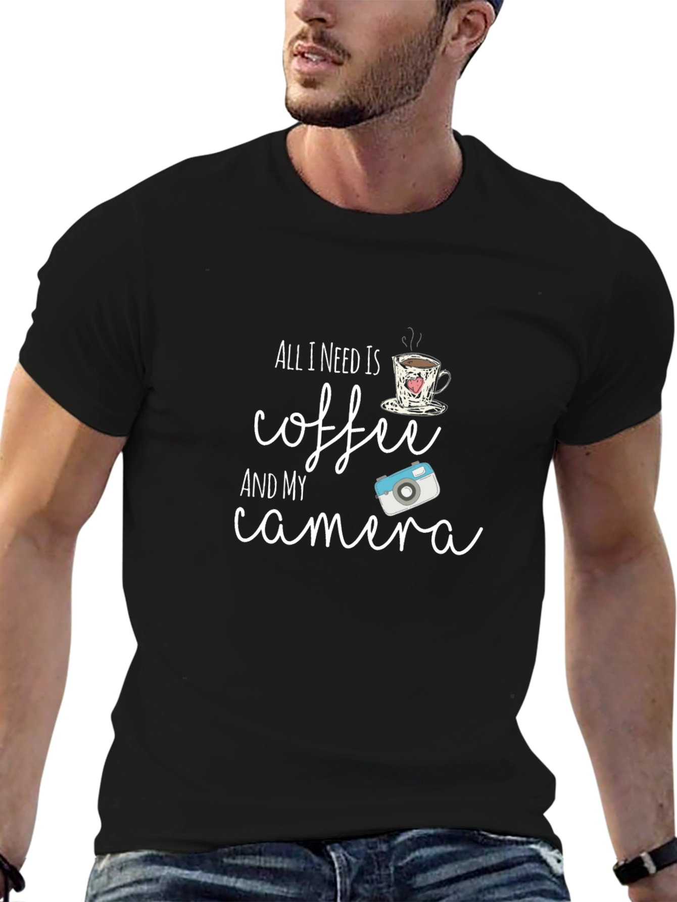 Coffee & Camera T-Shirt - Hobbyist Tee