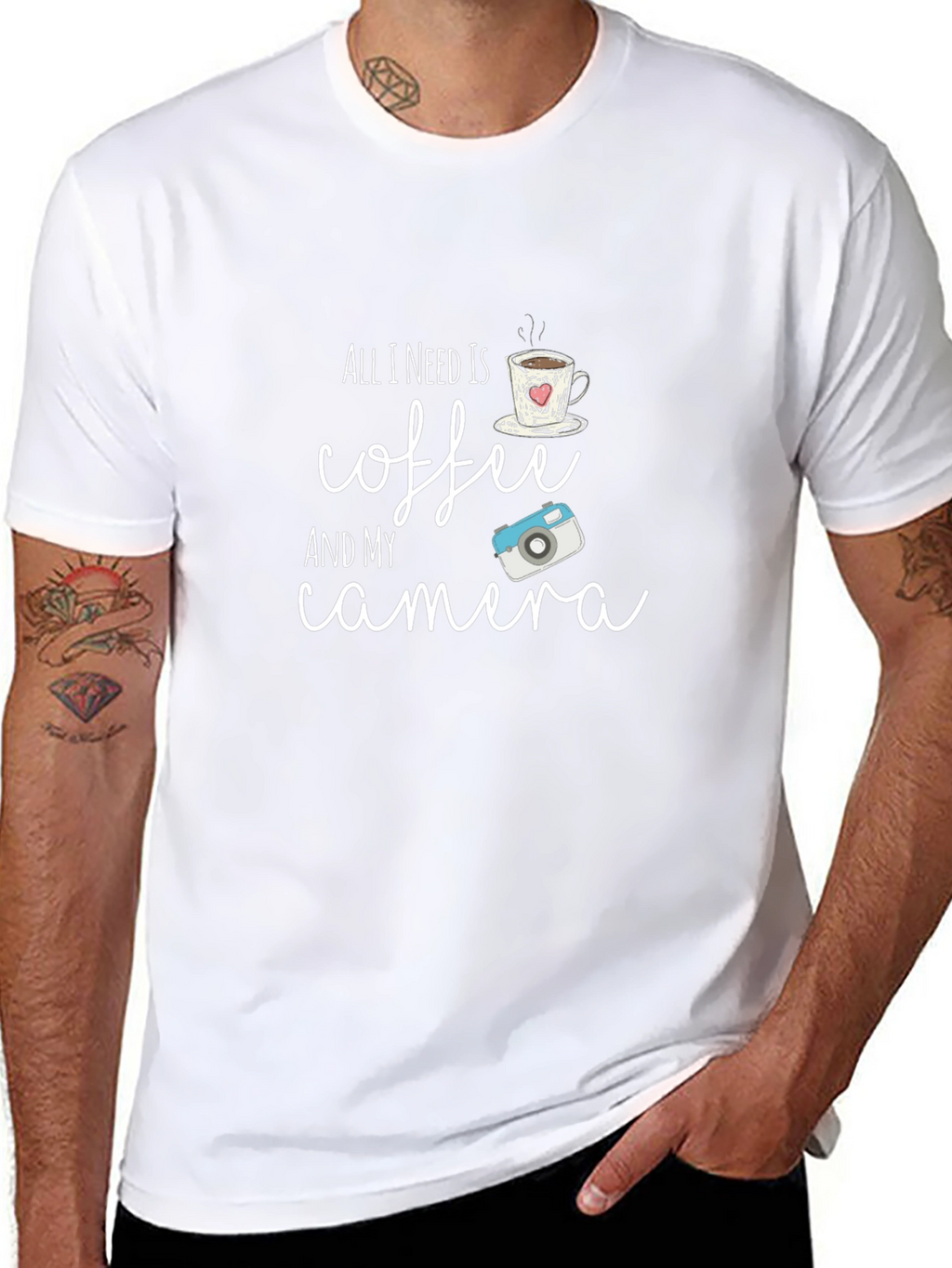 Coffee & Camera T-Shirt - Hobbyist Tee