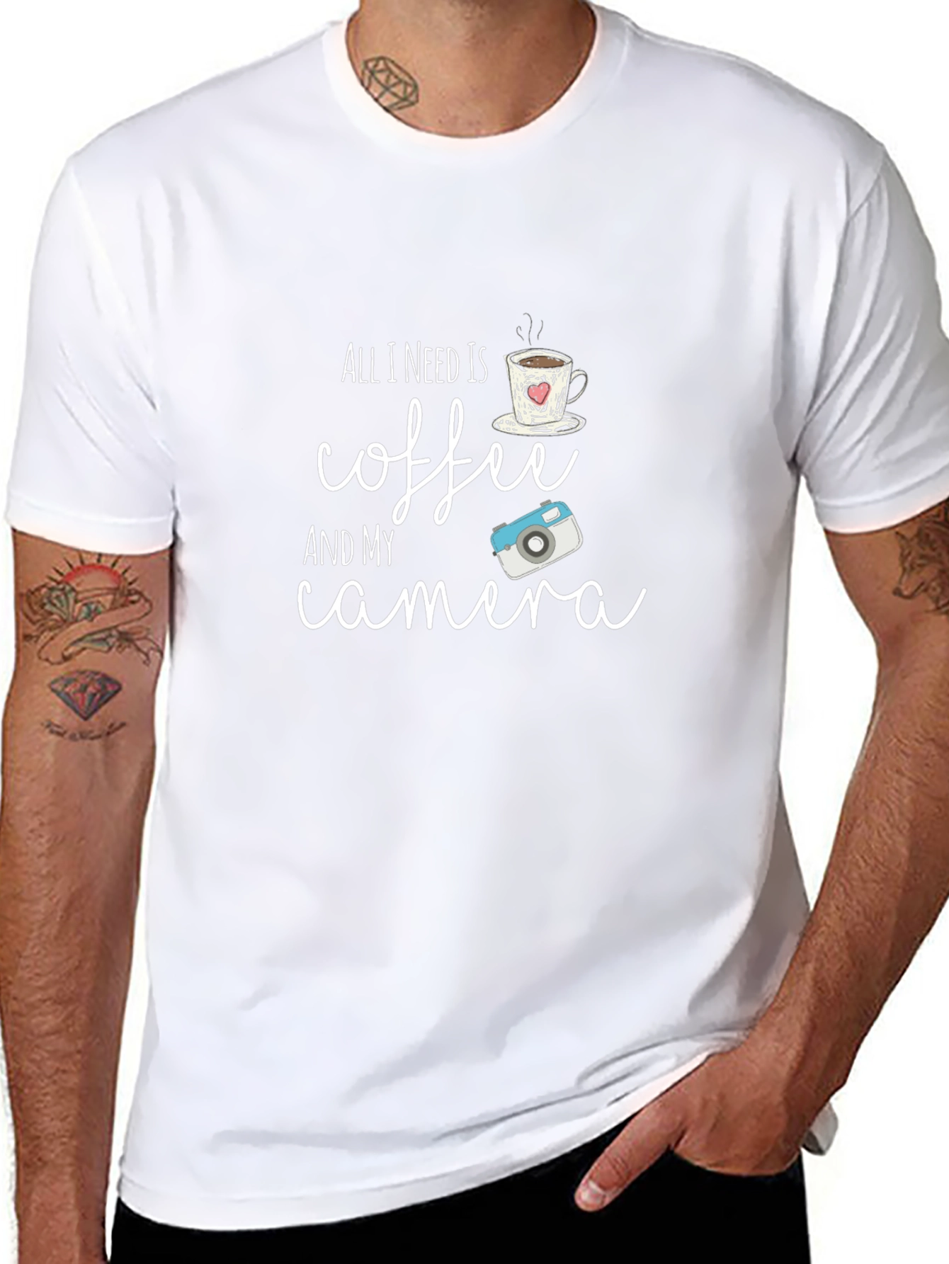 Coffee & Camera T-Shirt - Hobbyist Tee
