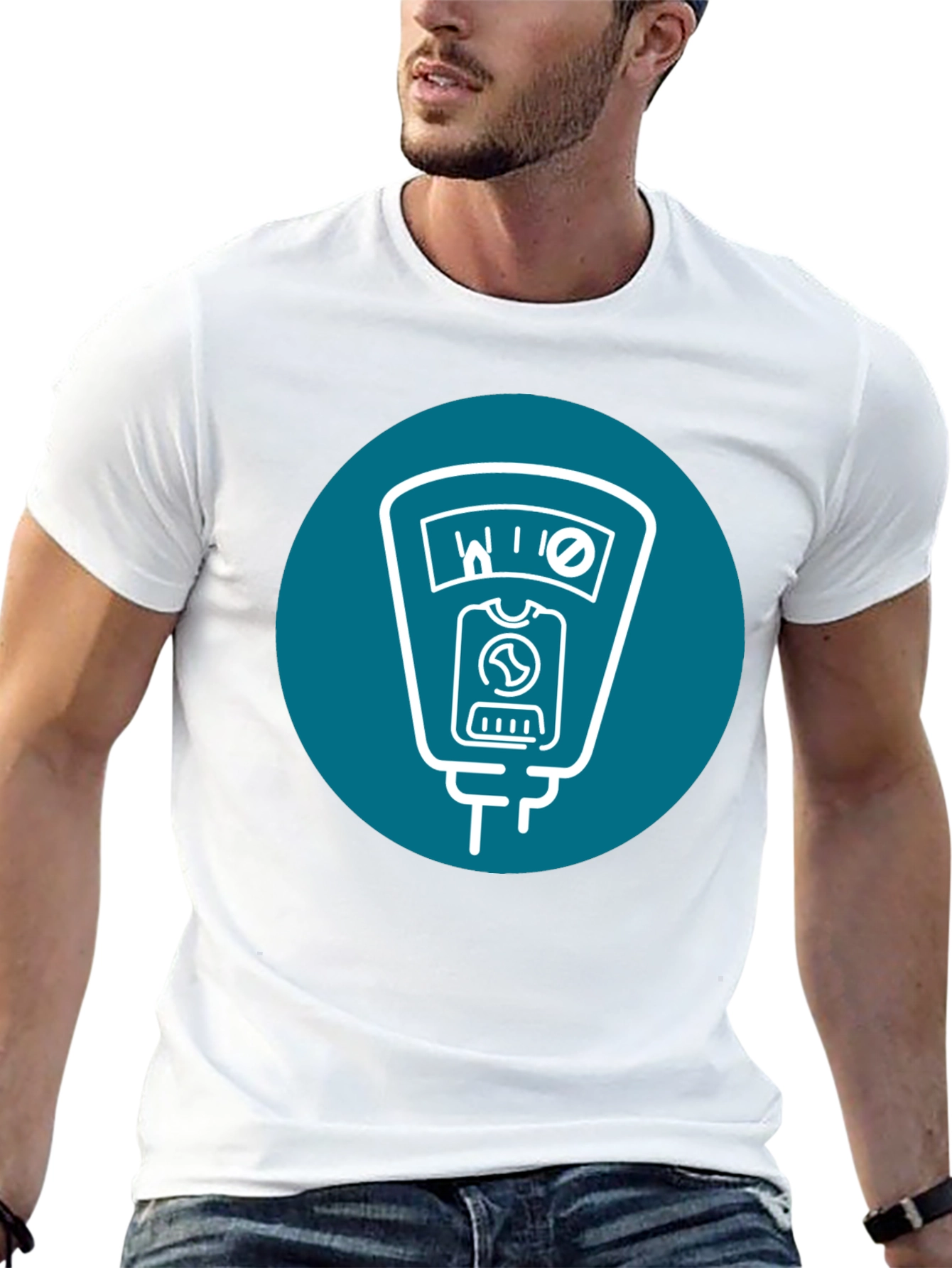 Retro Parking Meter Graphic T-Shirt